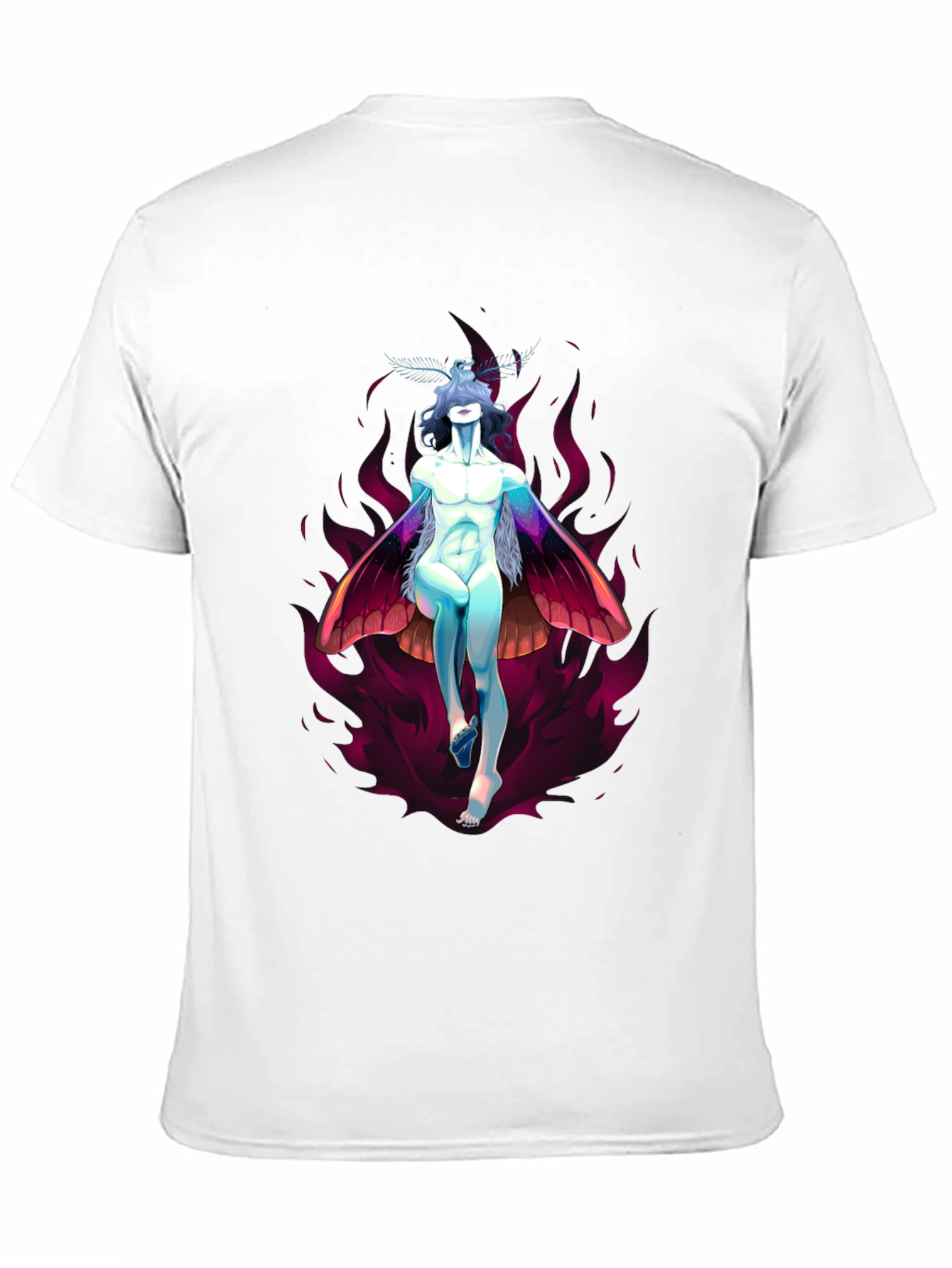 Black Mothman Inspired Graphic Tee view 11