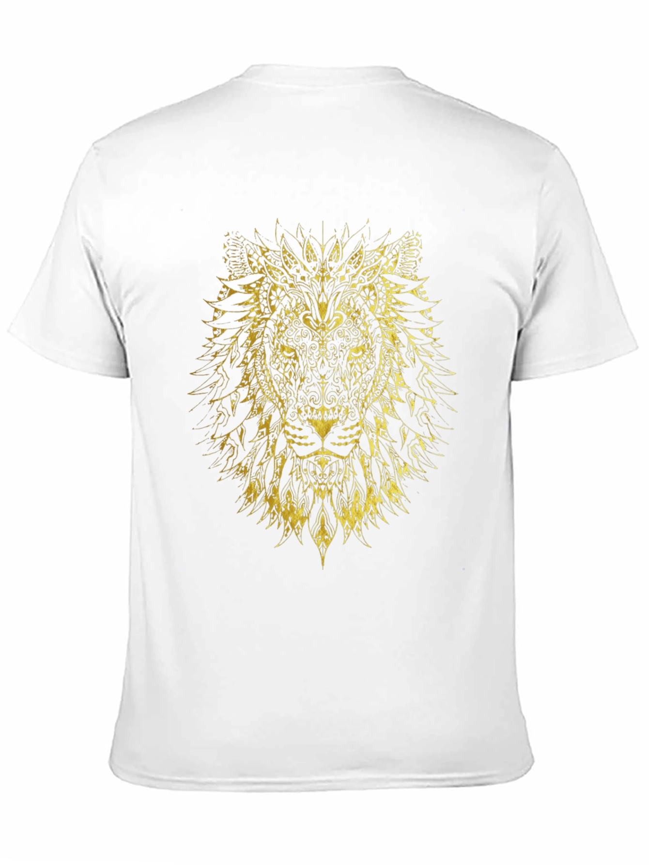Black Lion Graphic Print Crew Neck T-Shirt view 11