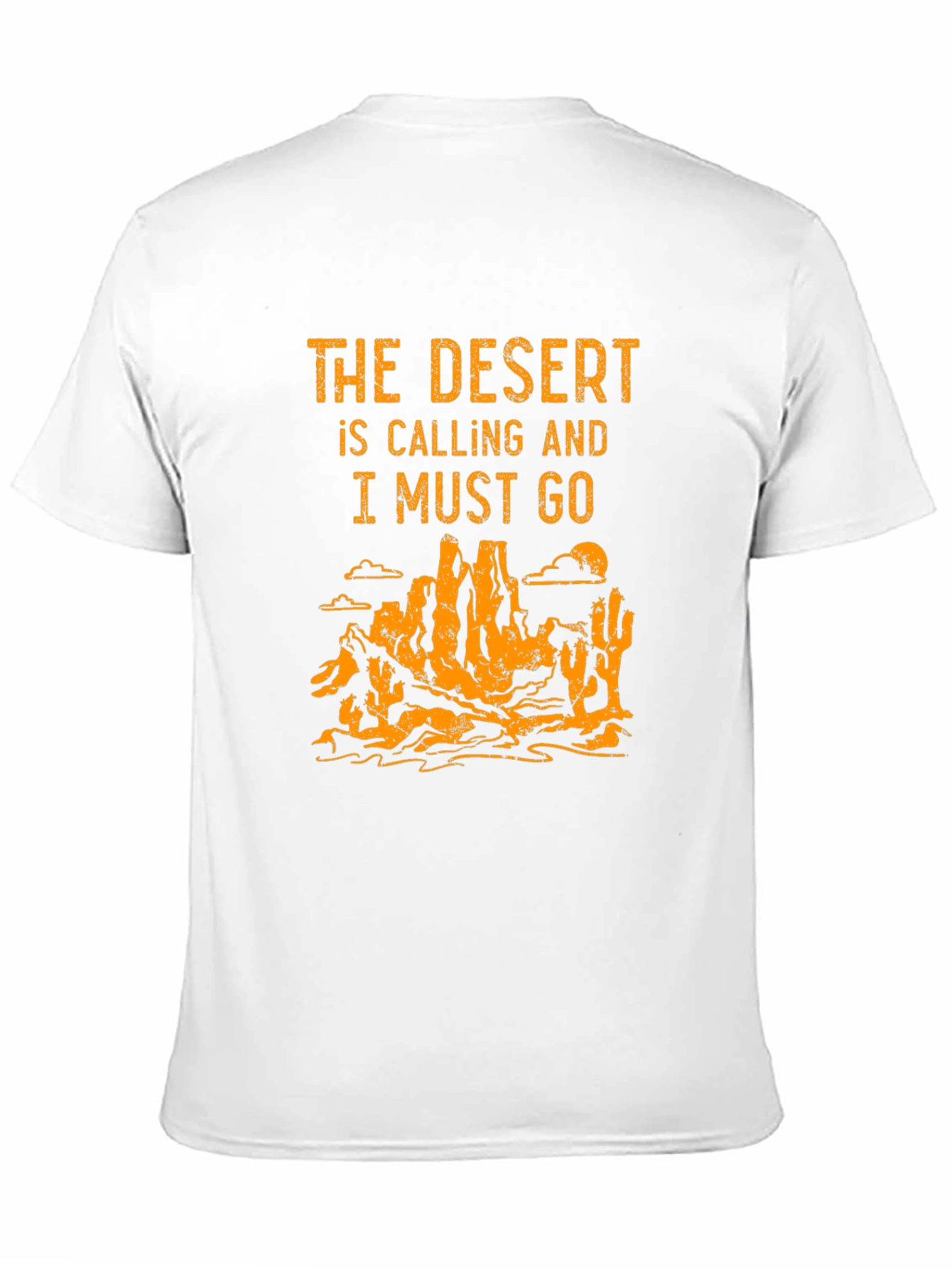 Black Desert Calling Graphic Tee - Black Cotton T-Shirt view 11