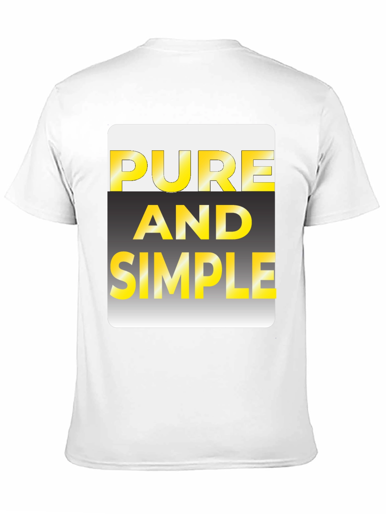 Black Pure and Simple Graphic Tee view 11