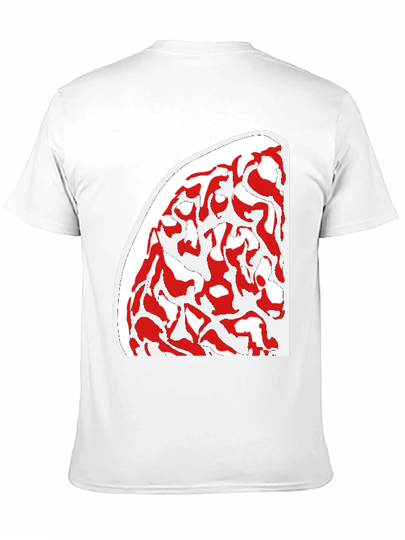 Black Abstract Pattern Black T-Shirt view 11