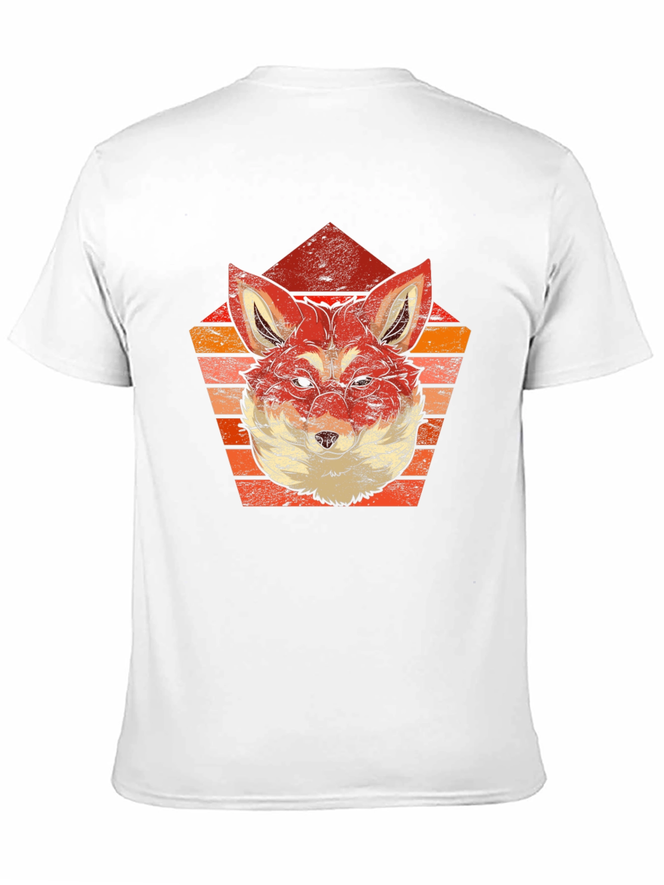 Black Retro Fox Graphic Tee - Stylish Animal Print Shirt view 11