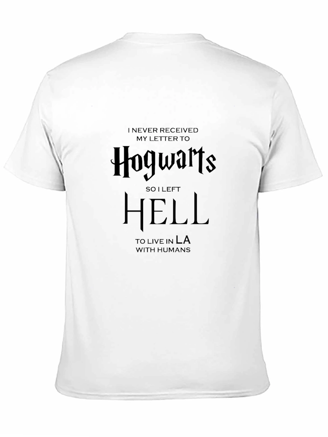 Black Hogwarts/Hell T-Shirt - Funny Graphic Tee view 11
