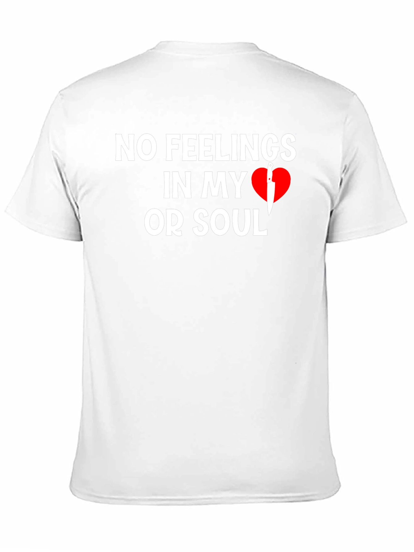 Black No Feelings T-Shirt view 11