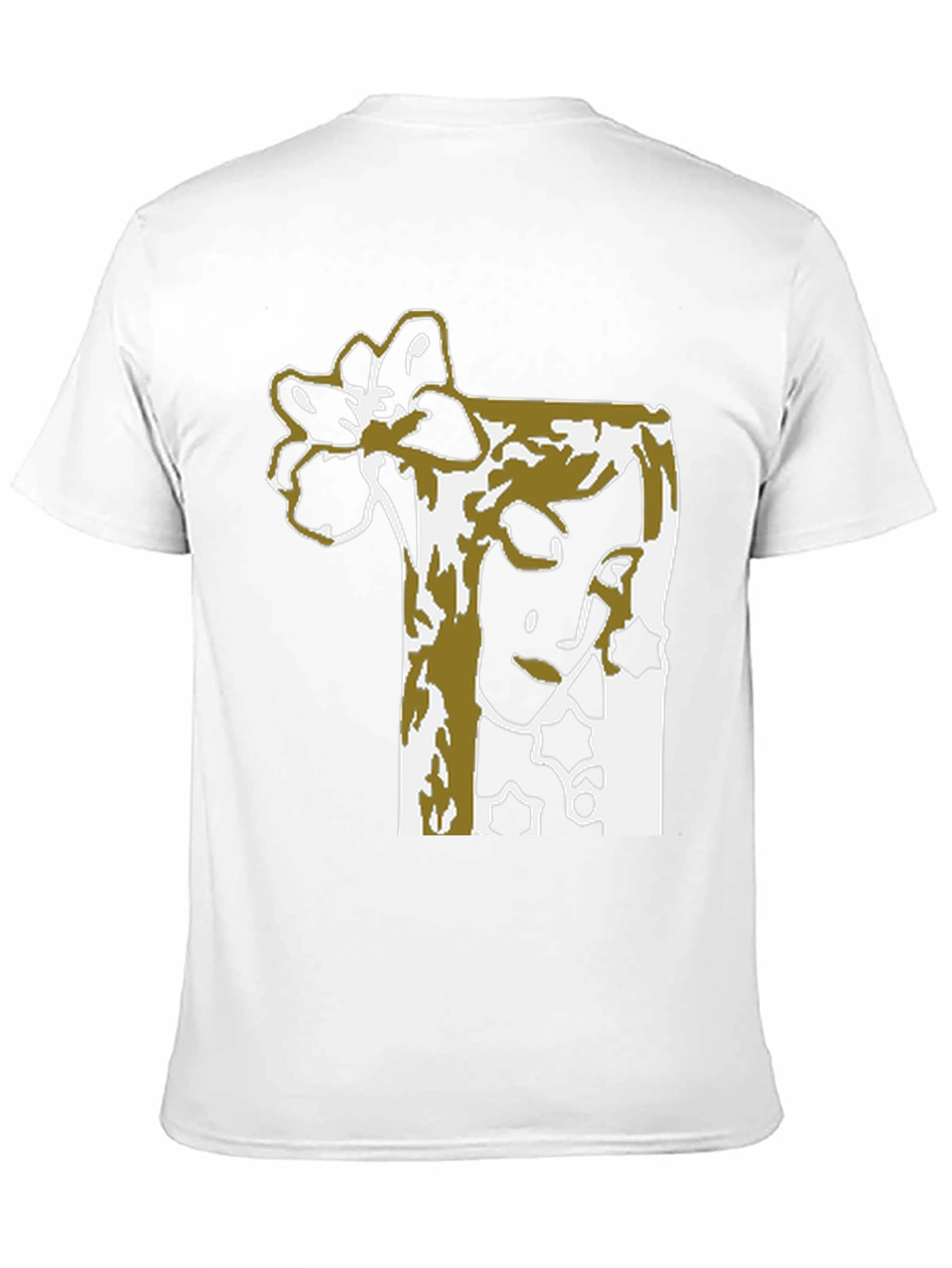 Black Abstract Floral Graphic Tee - Black Unisex view 11