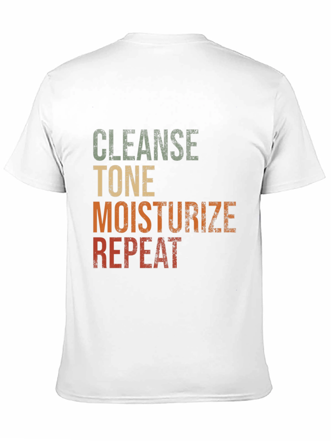 Black Cleanse Tone Moisturize Repeat Graphic T-Shirt view 11