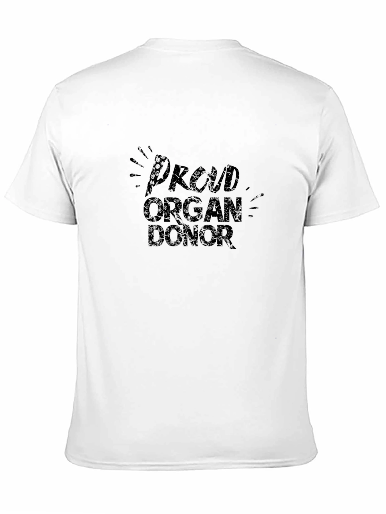 Black Proud Organ Donor Black T-Shirt view 11