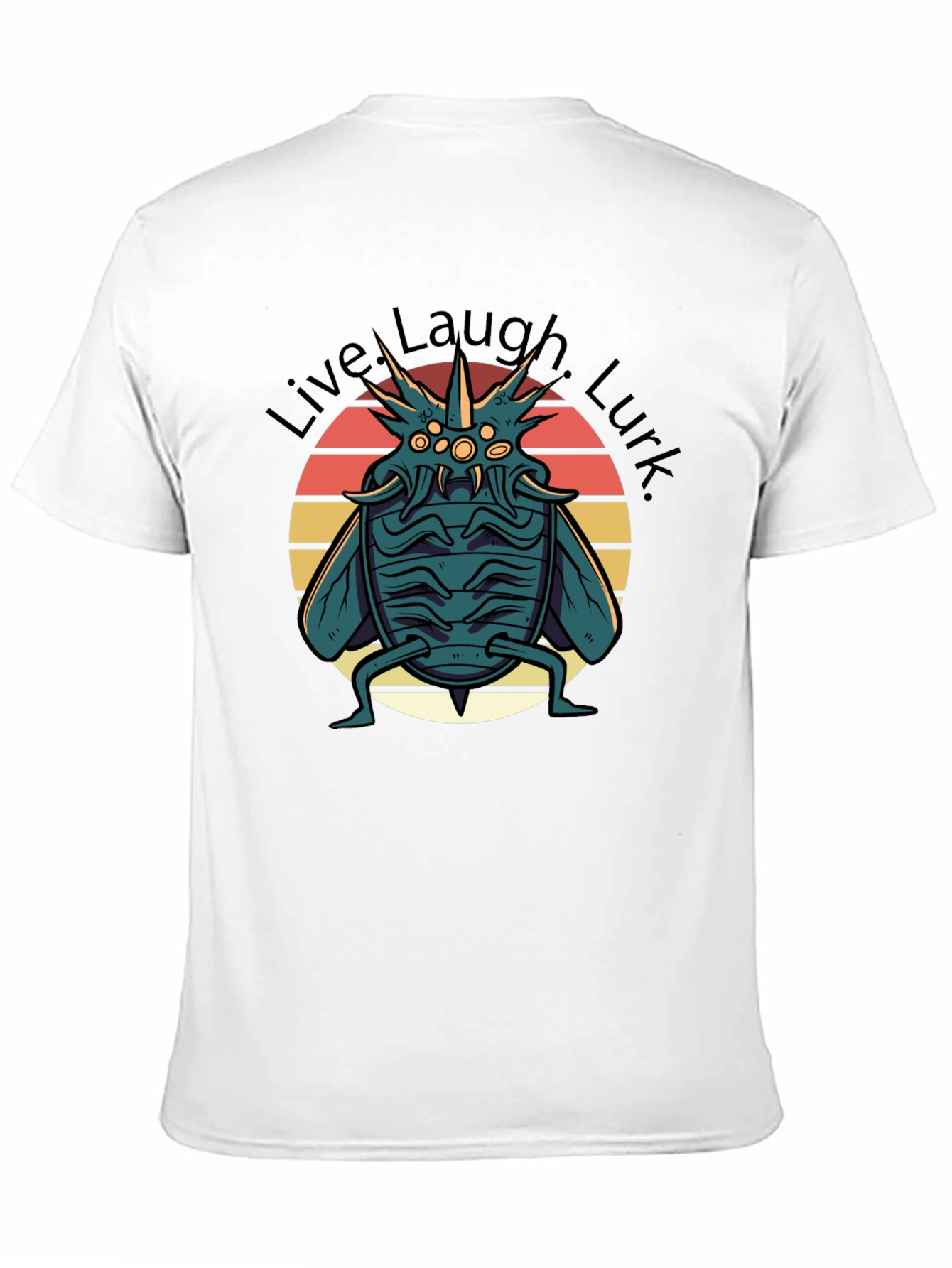 Black Live Laugh Lurk Graphic Tee - Black T-Shirt view 11
