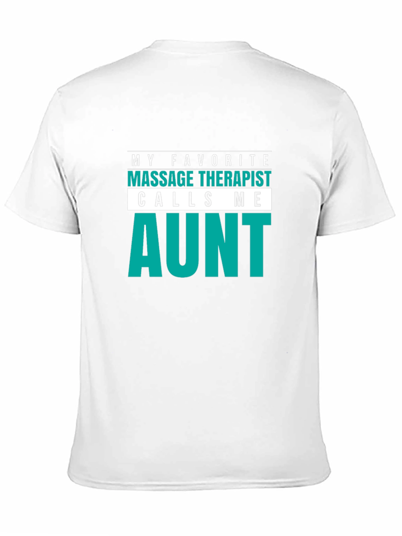Black Massage Therapist Aunt T-Shirt - Novelty Gift Tee view 11