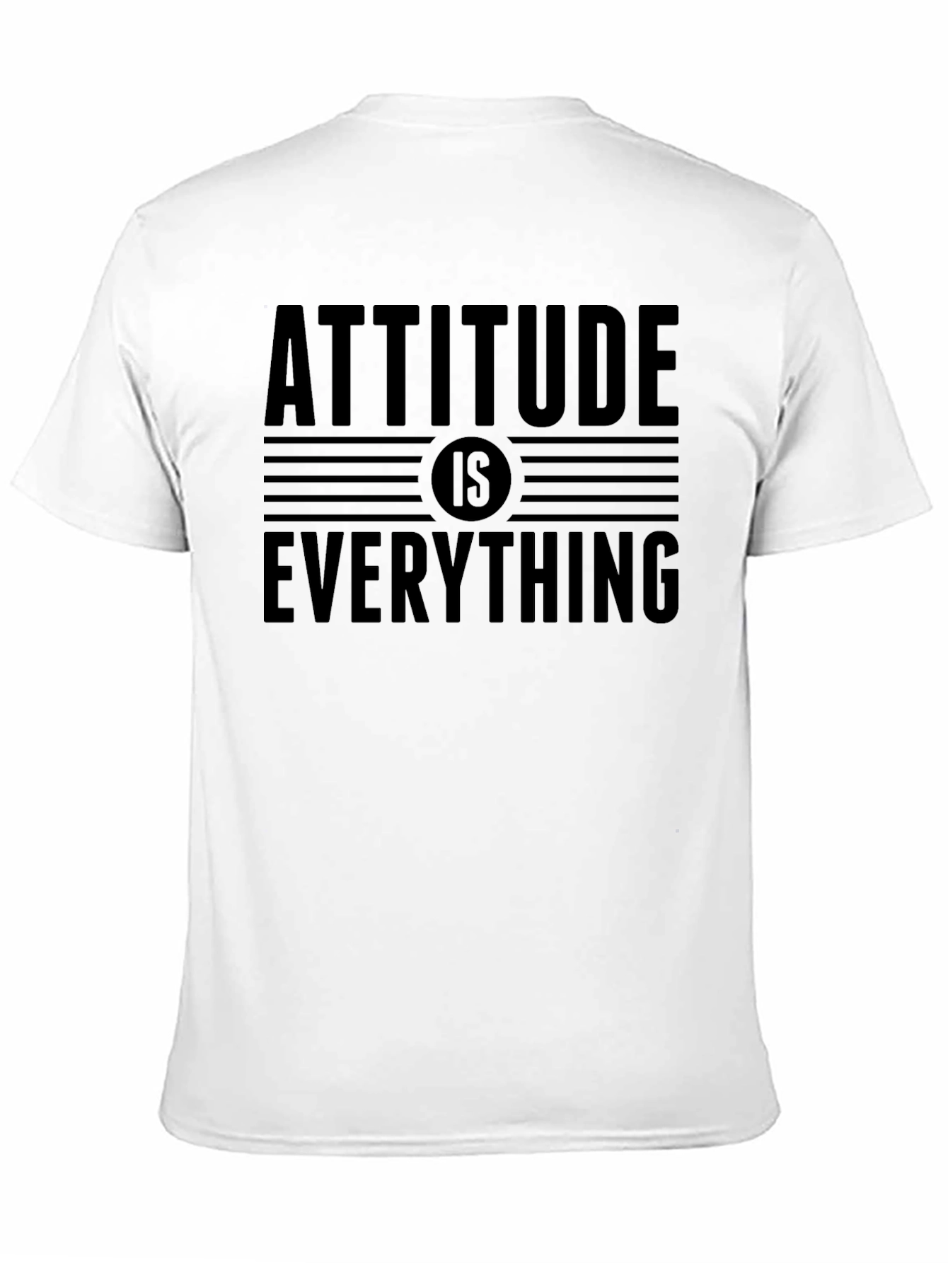 Black Attitude Is Everything Black Graphic Tee view 11