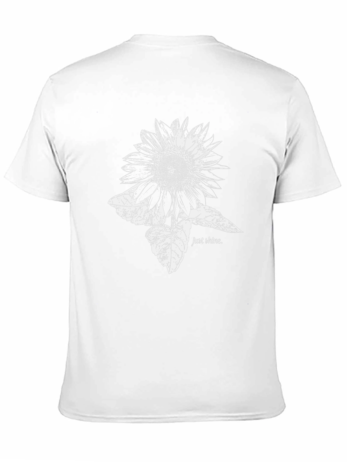 Black Sunflower Graphic Print T-Shirt - Just Shine! view 11