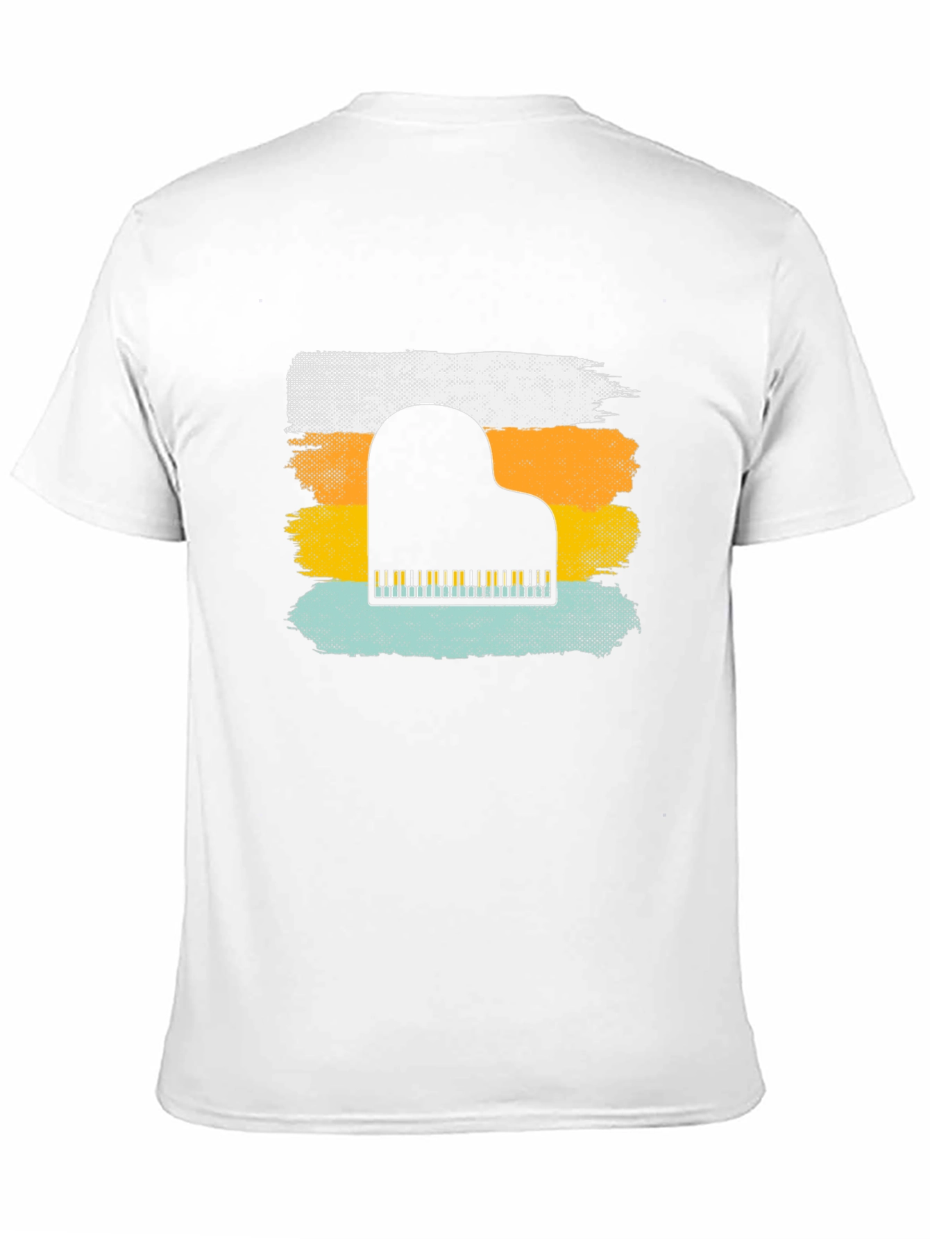 Black Retro Piano T-Shirt - Music Lover Tee view 11