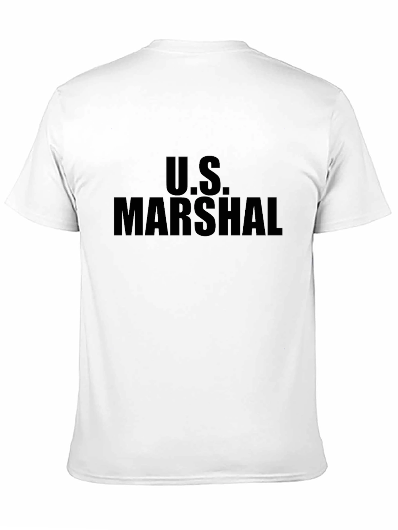 Black U.S. Marshal Black T-Shirt - Law Enforcement Inspired Tee view 11
