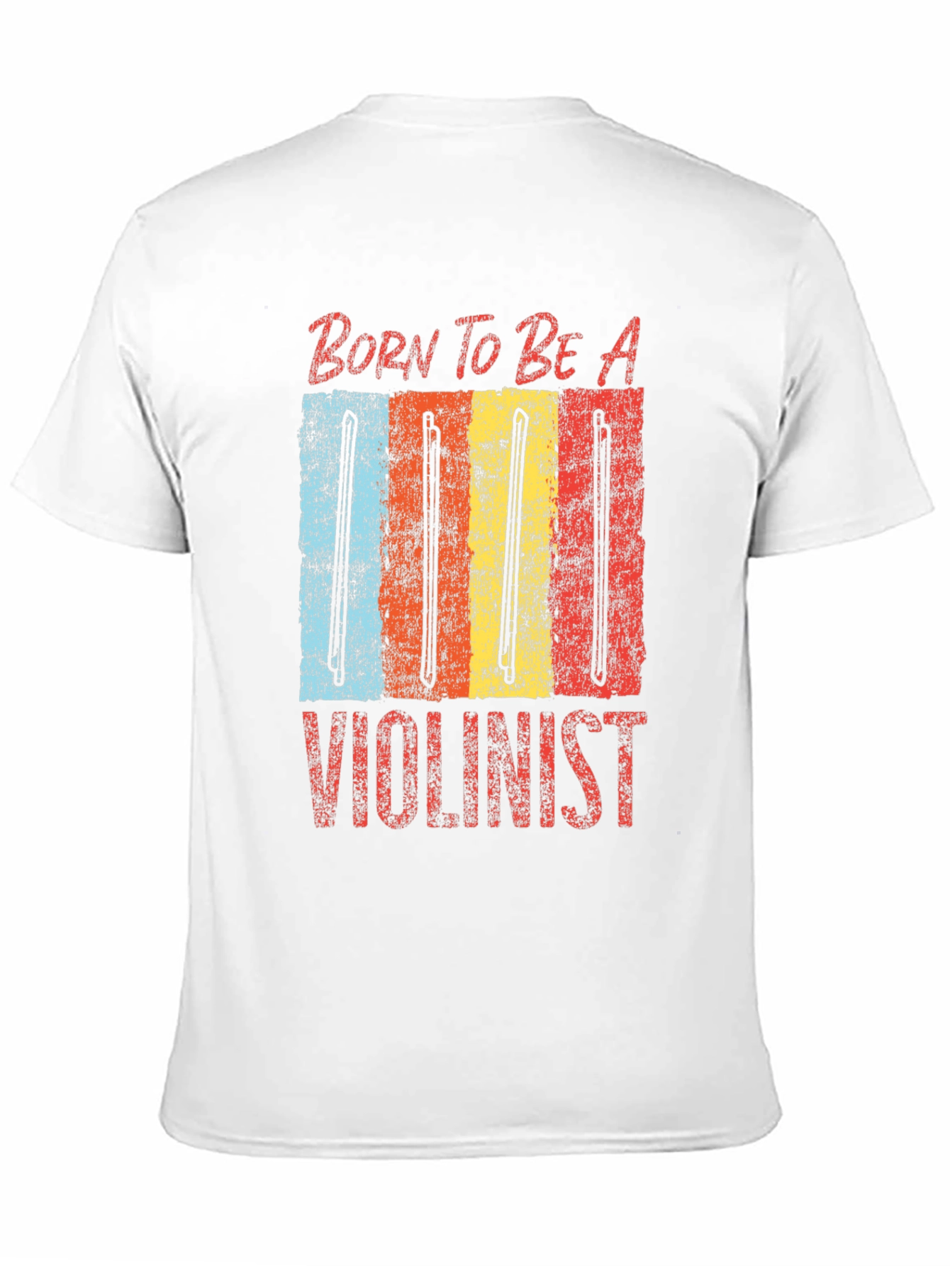 Black Born To Be A Violinist Graphic Tee view 11