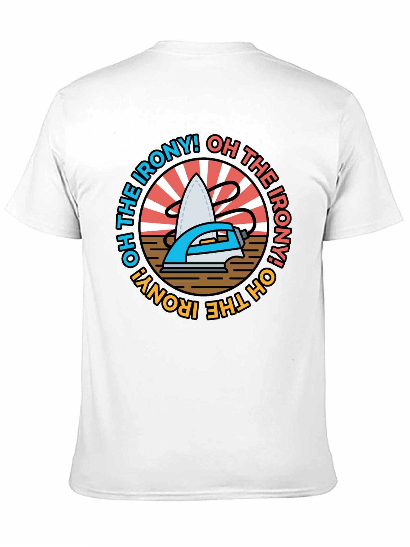 Black Oh The Irony! Graphic T-Shirt  view 11