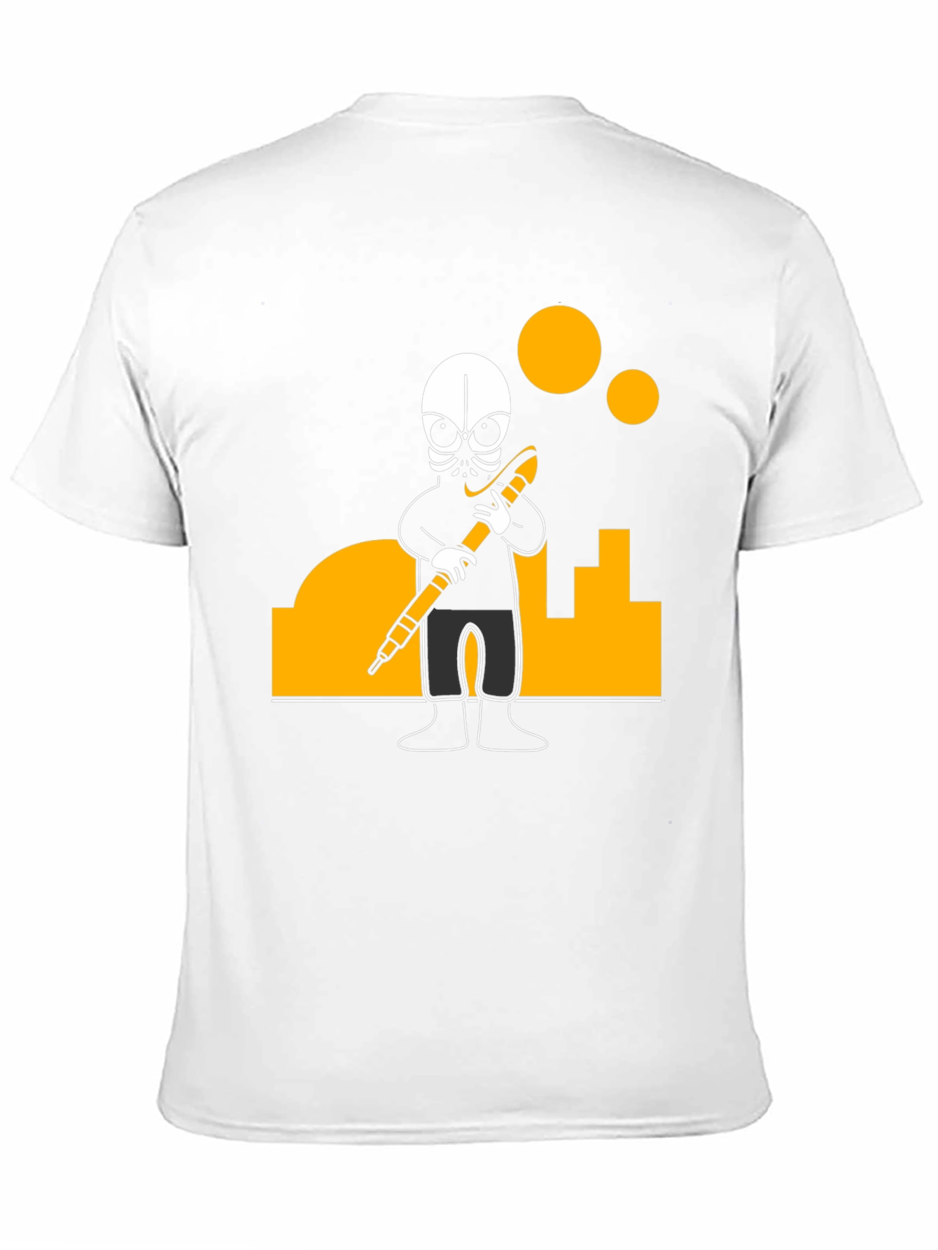 Black Urban Explorer Graphic Tee - Black Cotton Blend view 11