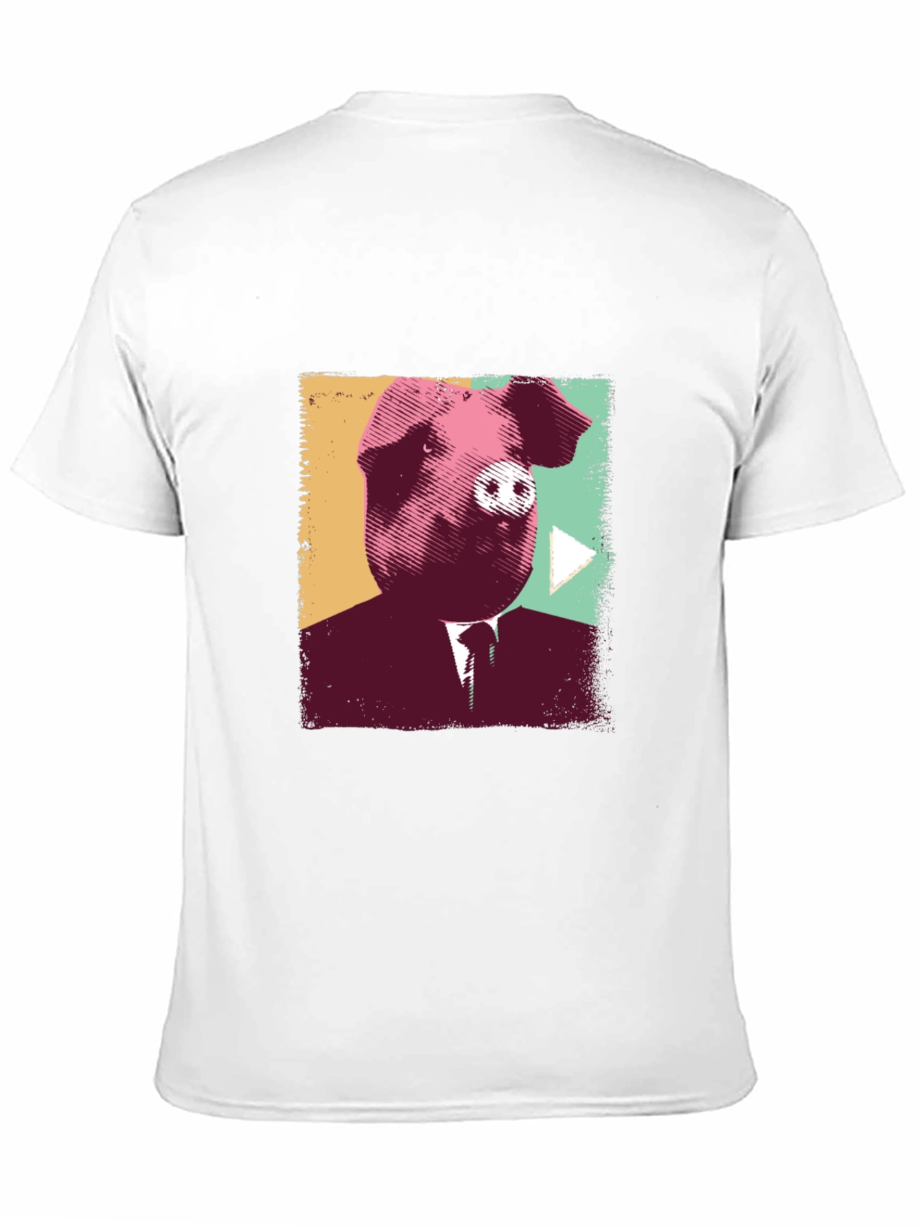 Black Pig Boss T-Shirt - Black Crew Neck Tee view 11