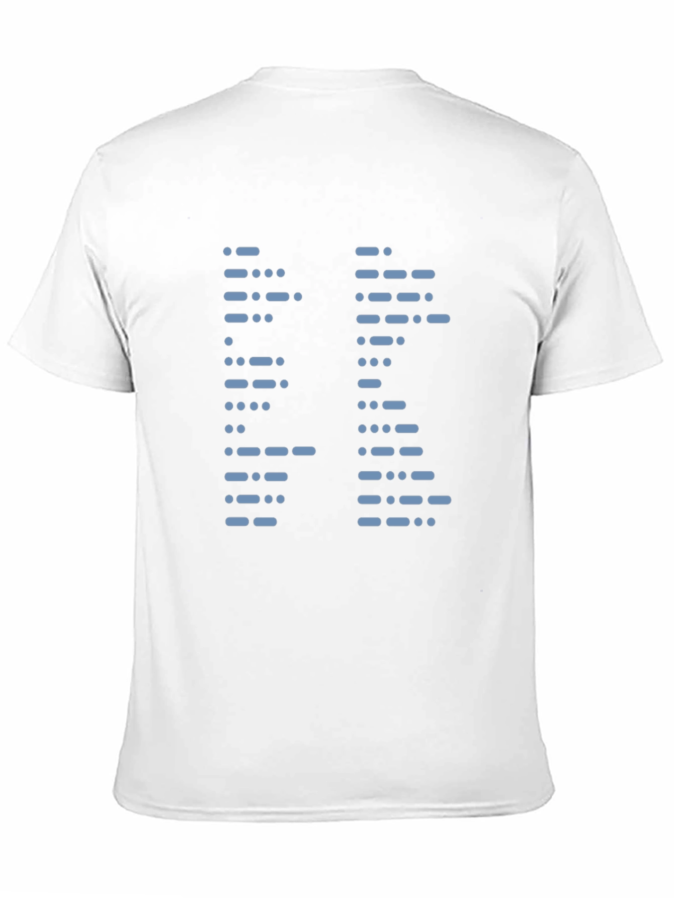 Black Morse Code Graphic T-Shirt view 11