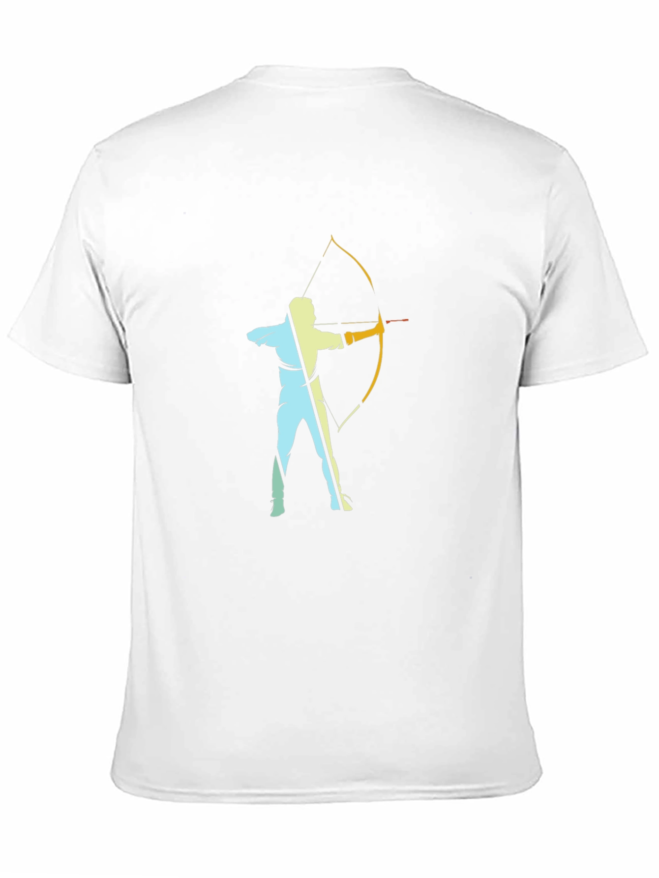 Black Archery Silhouette Black T-Shirt view 11