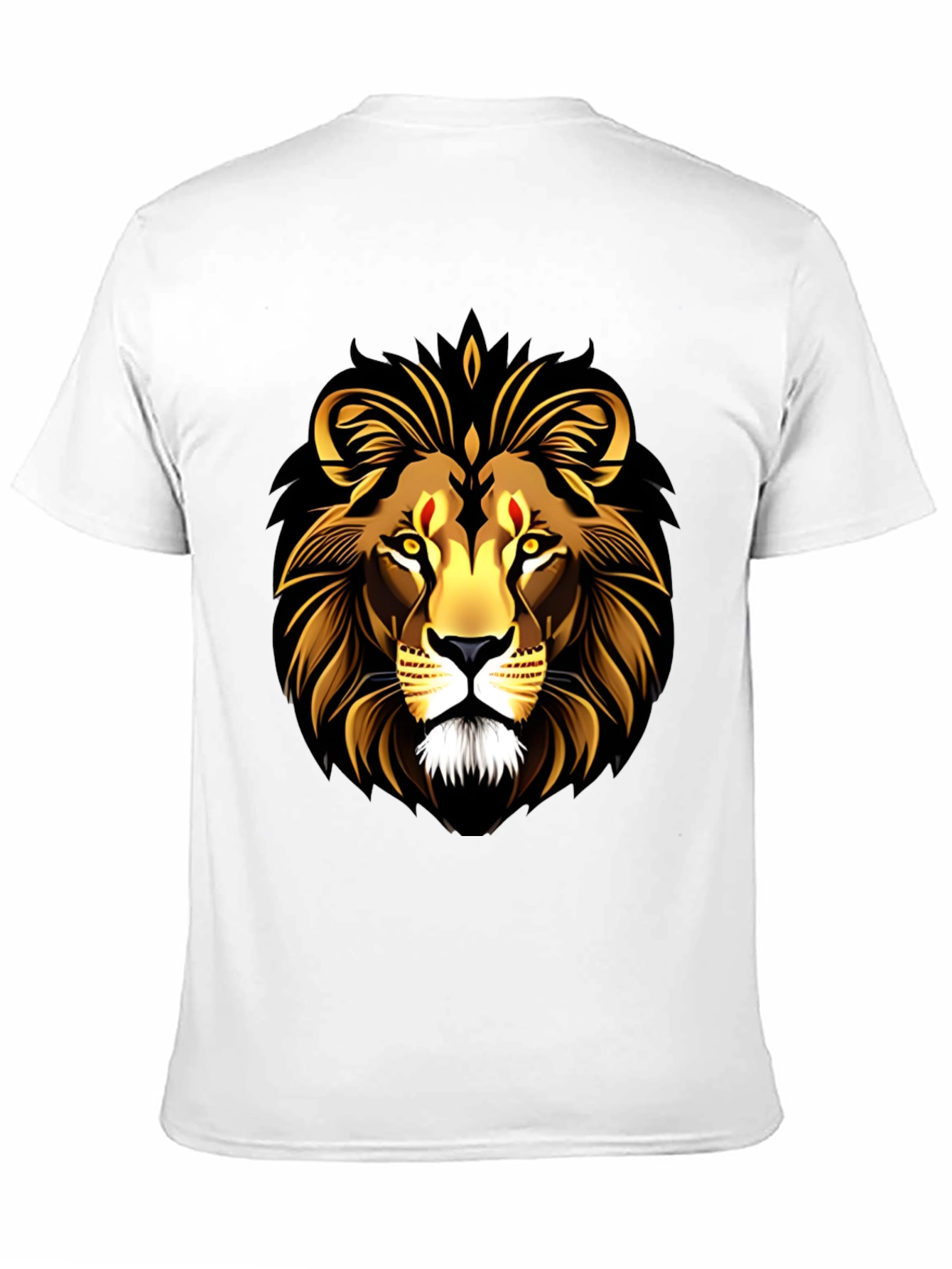 Black Lion Graphic Black T-Shirt view 11