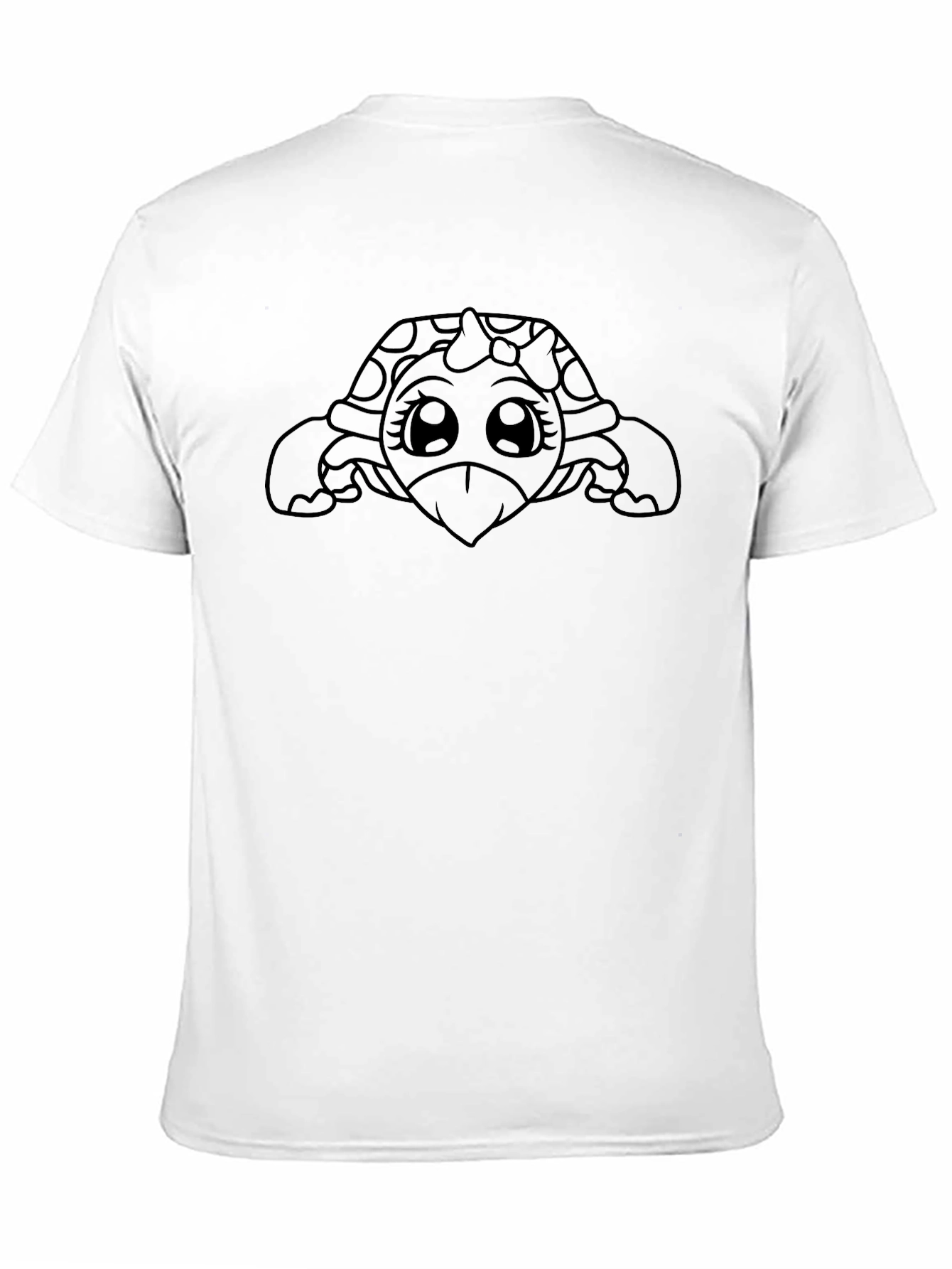 Black Cute Turtle Graphic T-Shirt - Black view 11