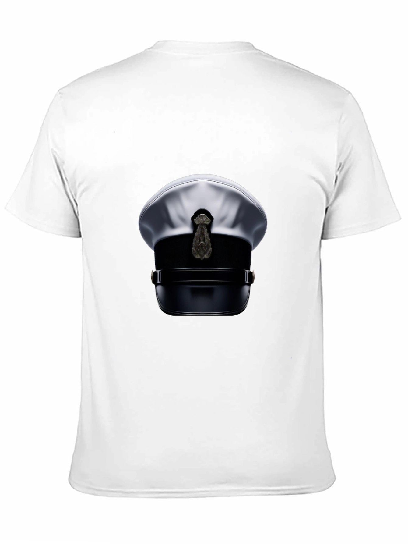 Black Novelty Pilot Hat Graphic T-Shirt view 11
