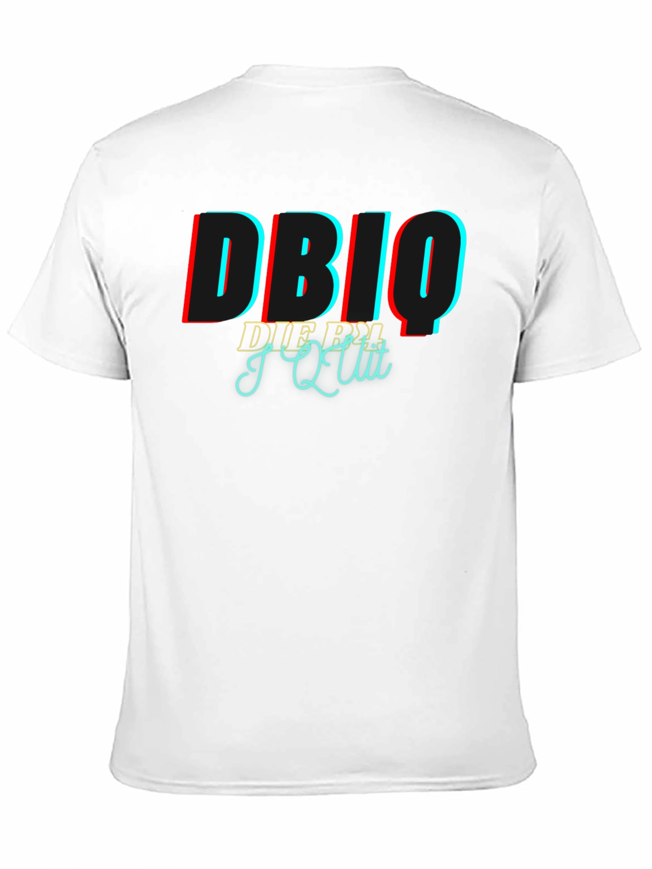 Black DBIQ I Quit Black Graphic T-Shirt view 11