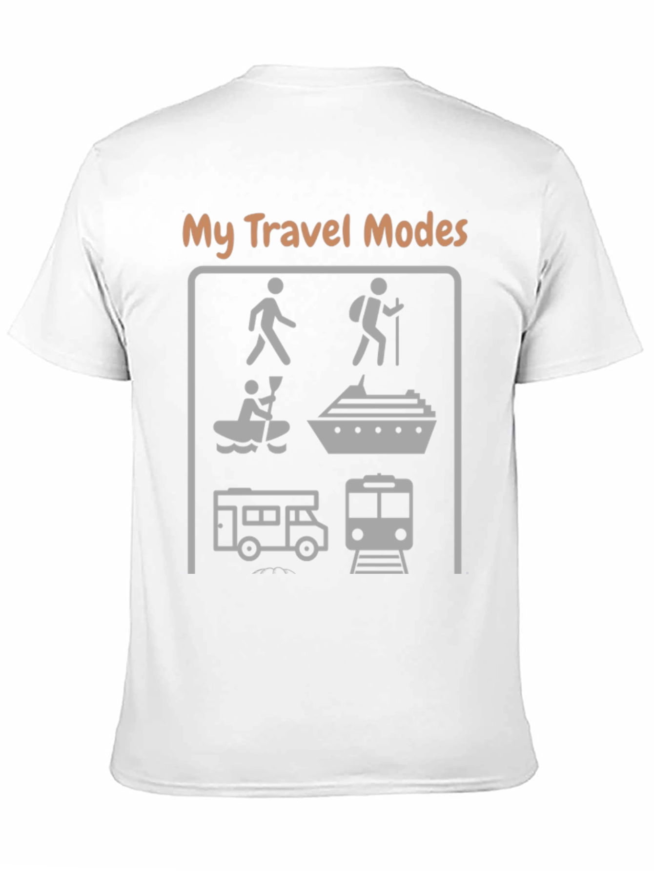 Black My Travel Modes Graphic T-Shirt view 11