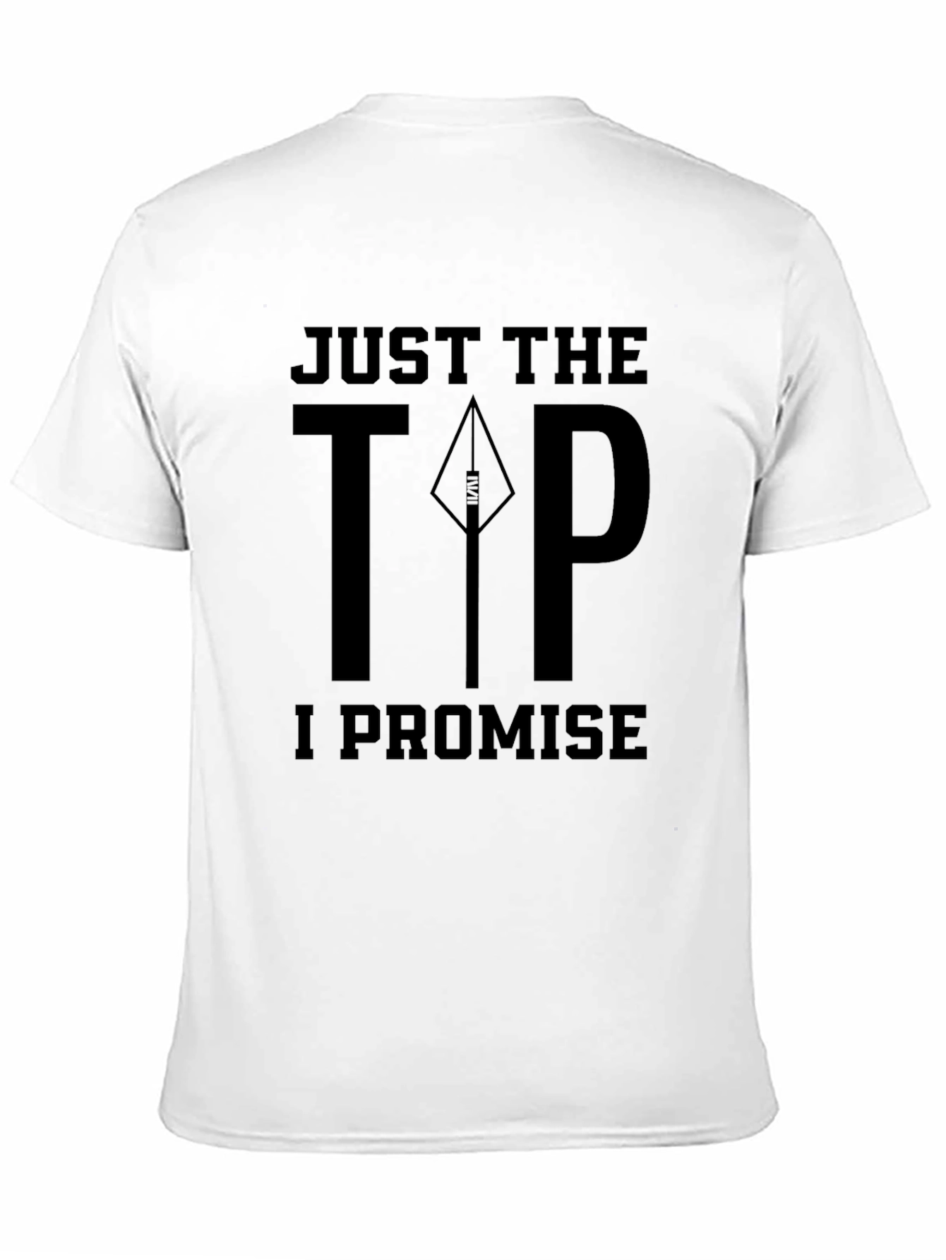 Black Just the Tip T-Shirt: Funny Novelty Graphic Tee for Adults view 11
