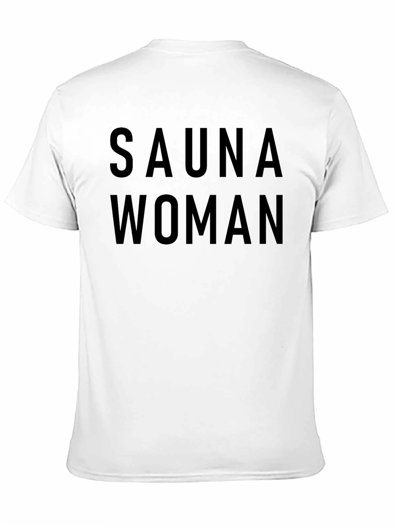 Black Sauna Woman T-Shirt - Classic Black Tee view 11