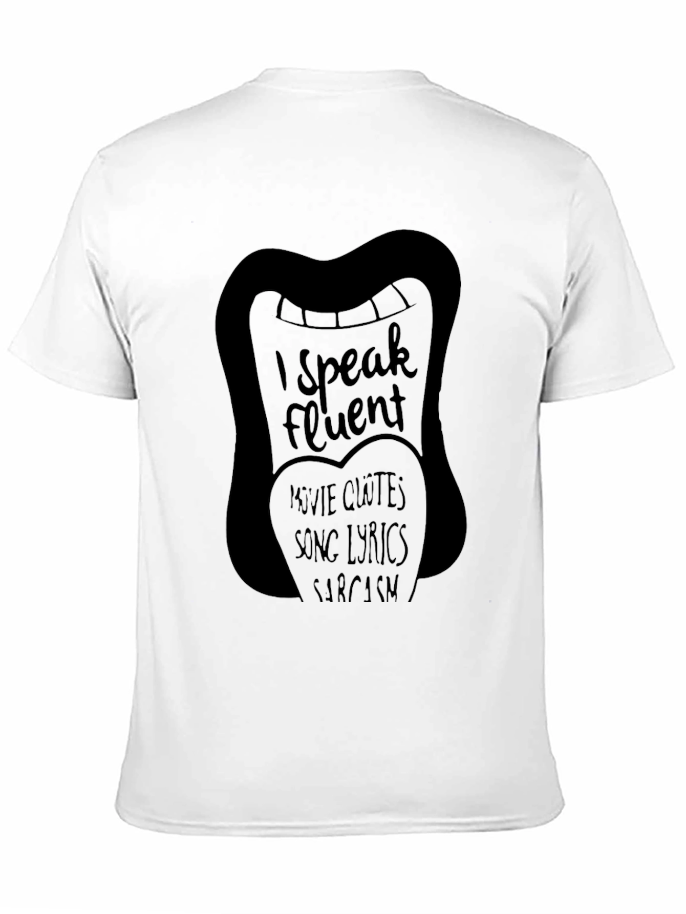 Black Fluent in Movie Quotes T-Shirt view 11