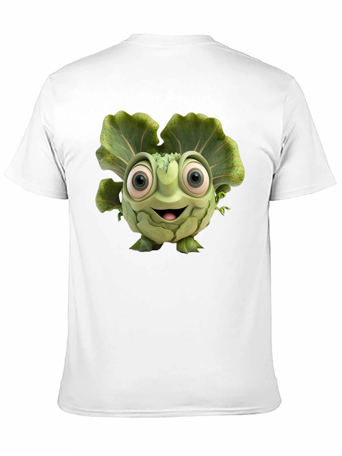 Black Artichoke Cartoon Graphic Black T-Shirt view 11