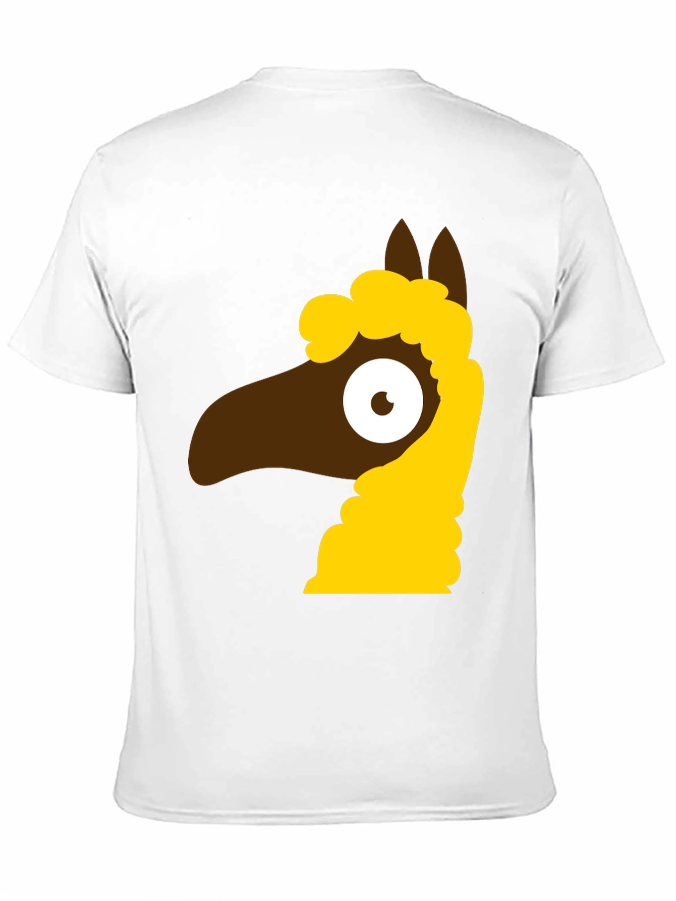 Black Cartoon Llama Graphic Tee - Black view 11