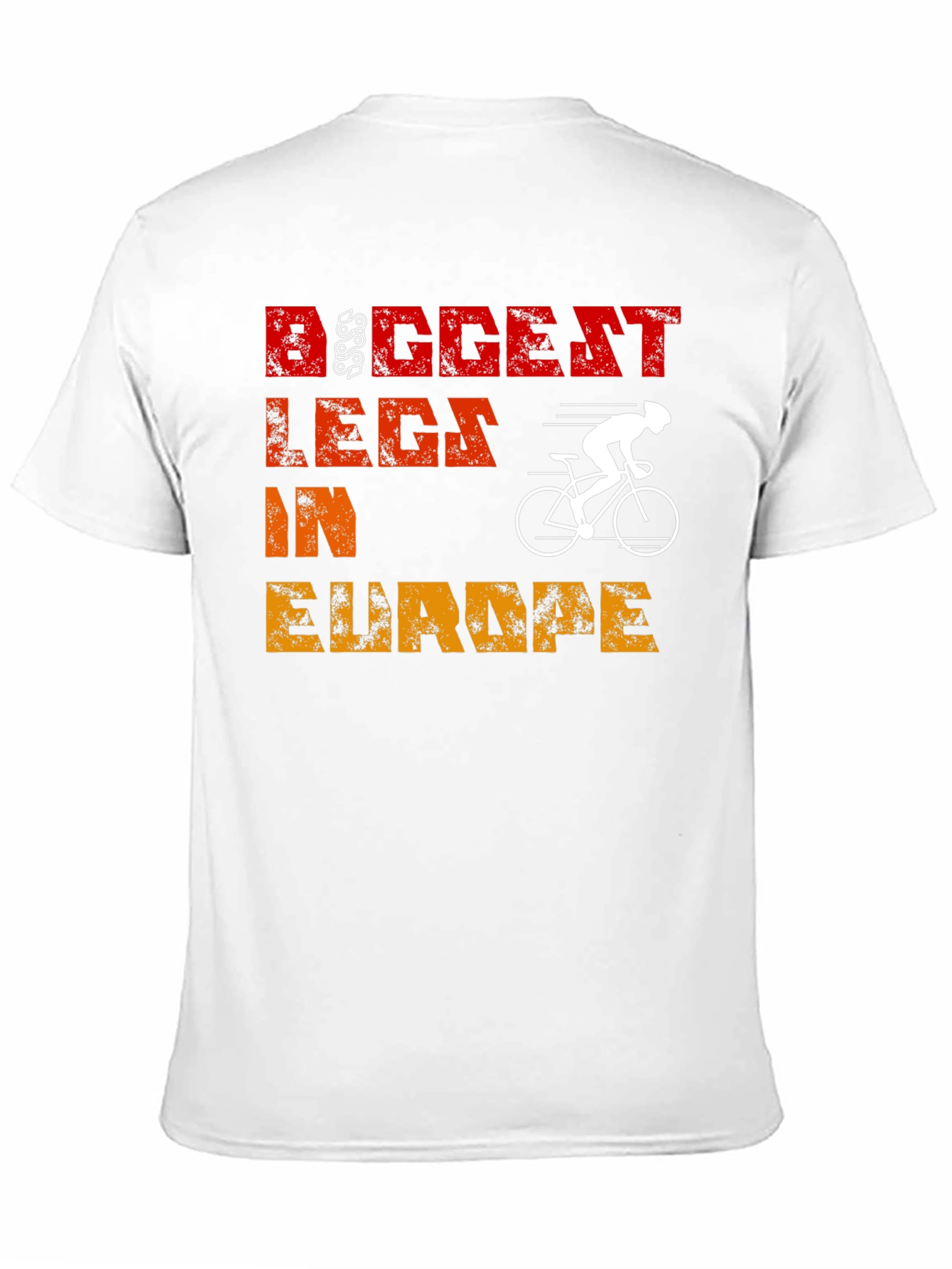 Black Biggest Legs In Europe Cycling T-Shirt view 11