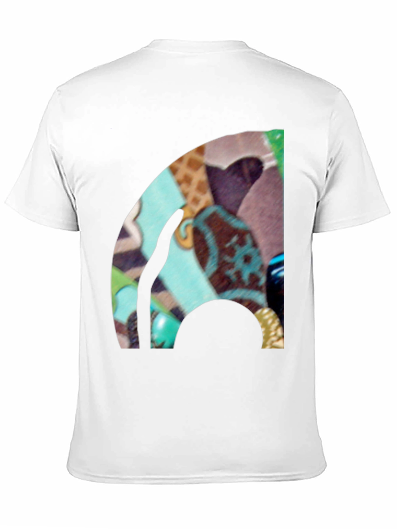 Black Abstract Art Graphic Black T-Shirt view 11