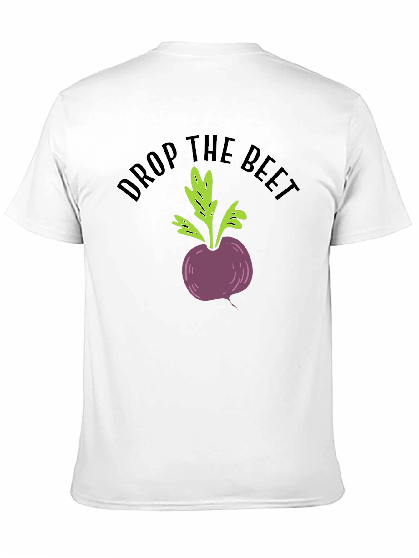 Black Drop the Beet Funny Graphic T-Shirt view 11