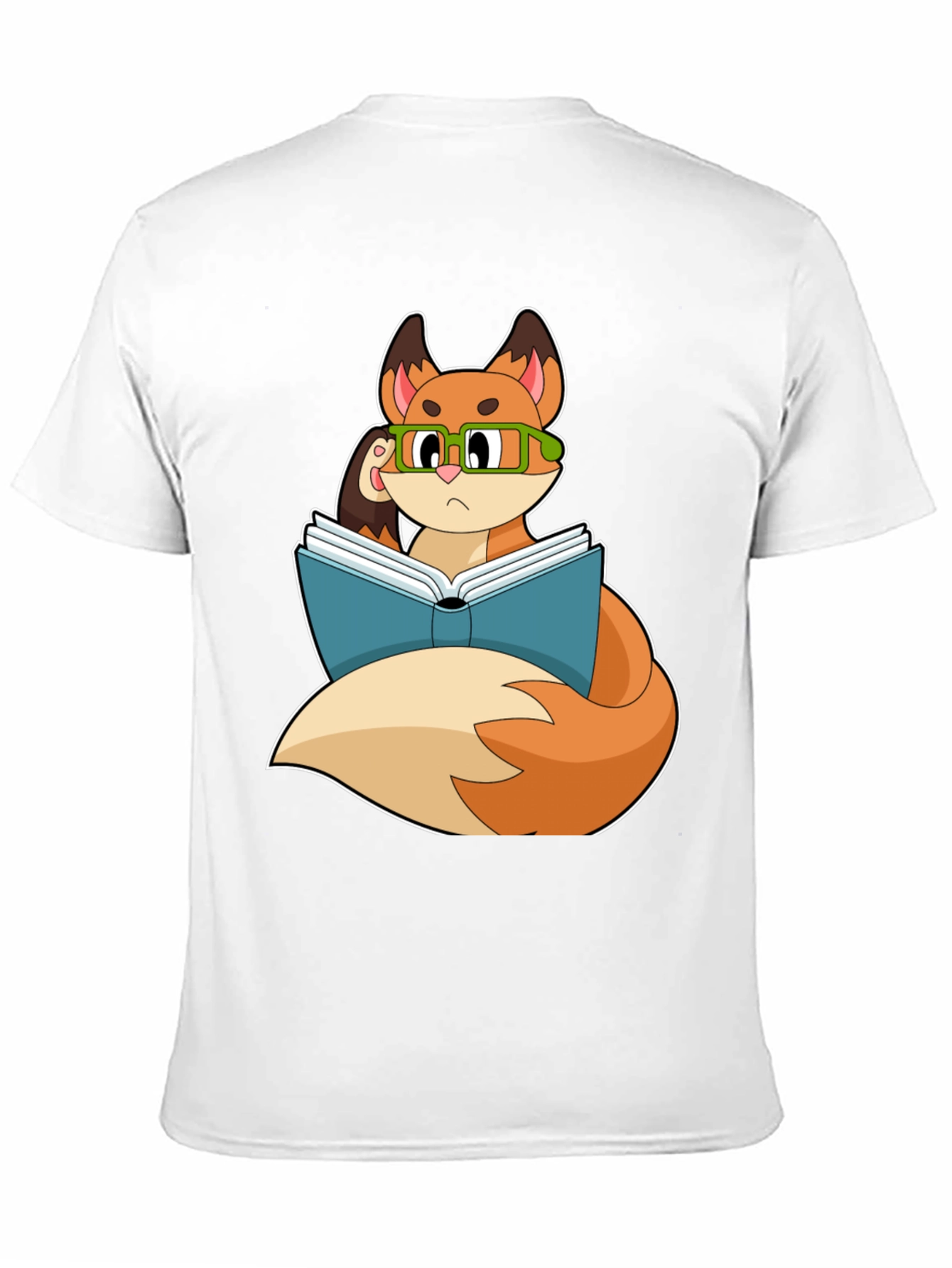 Black Bookish Fox T-Shirt - Smart & Stylish view 11