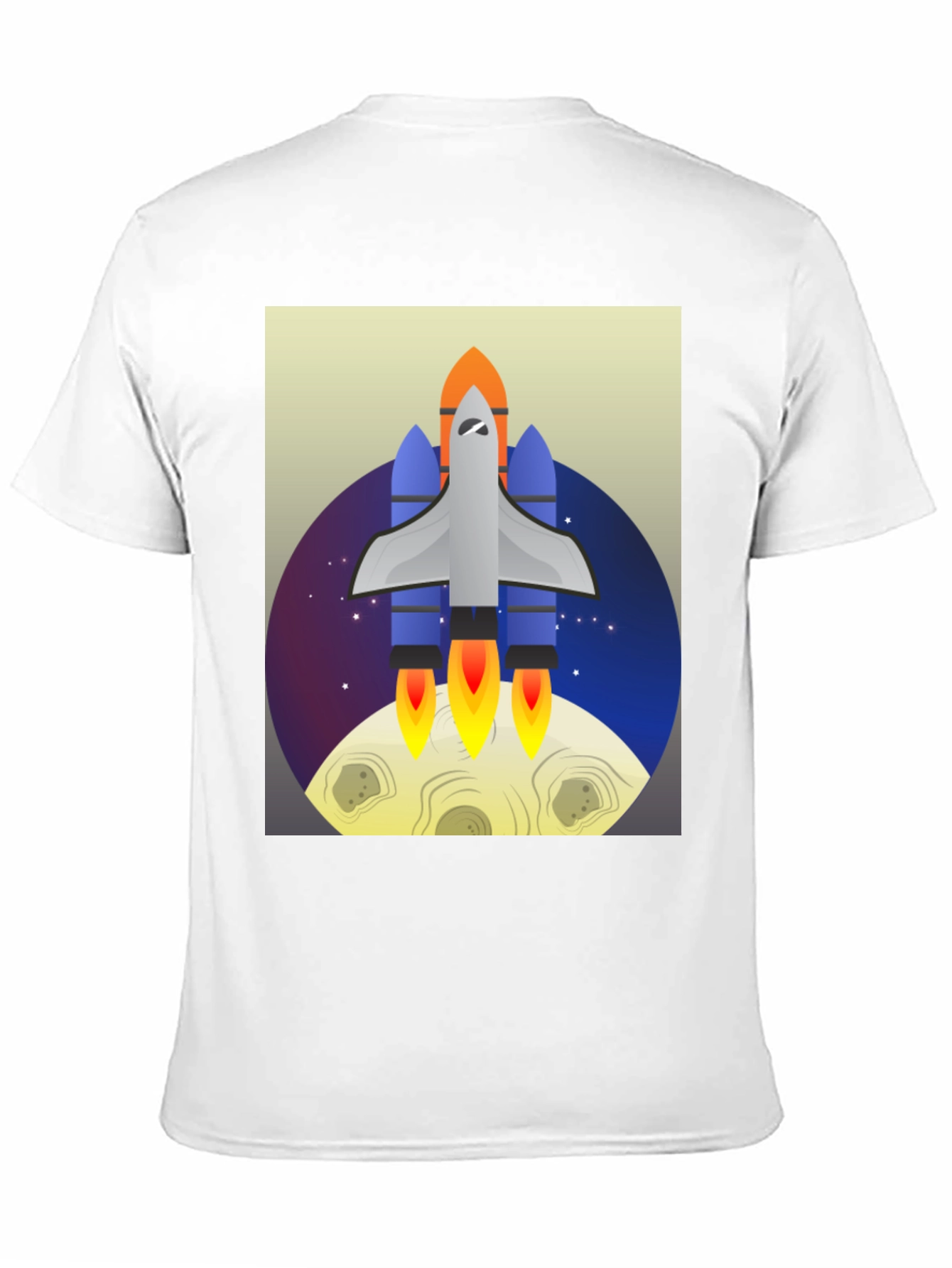 Black Rocket Launch Graphic Tee - Space Adventure Shirt view 11