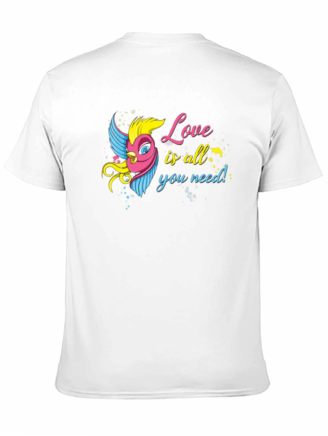 Black Love Bird Graphic Black T-Shirt - All You Need Is Love! view 11