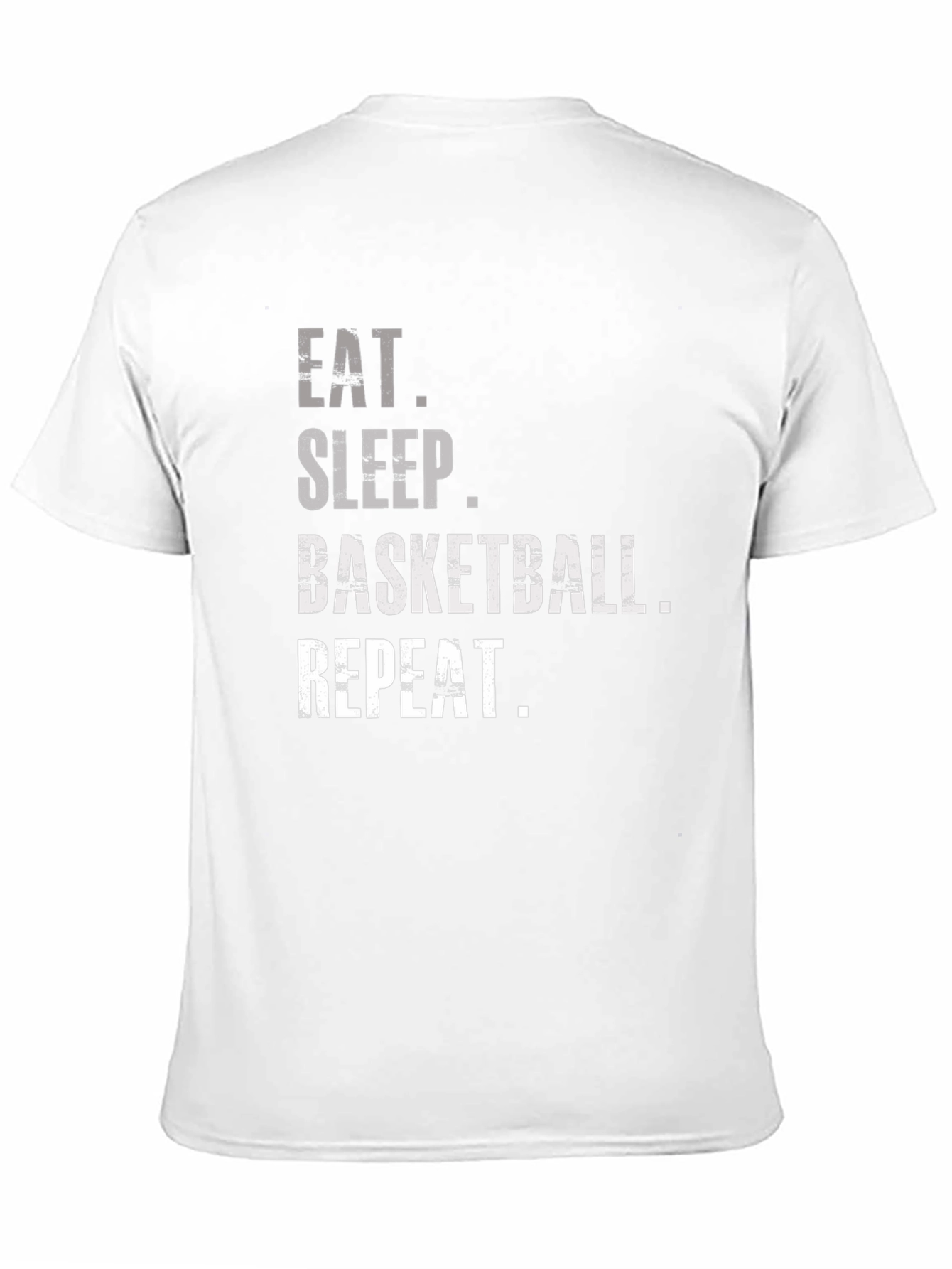 Black Eat Sleep Basketball Repeat Graphic Tee view 11