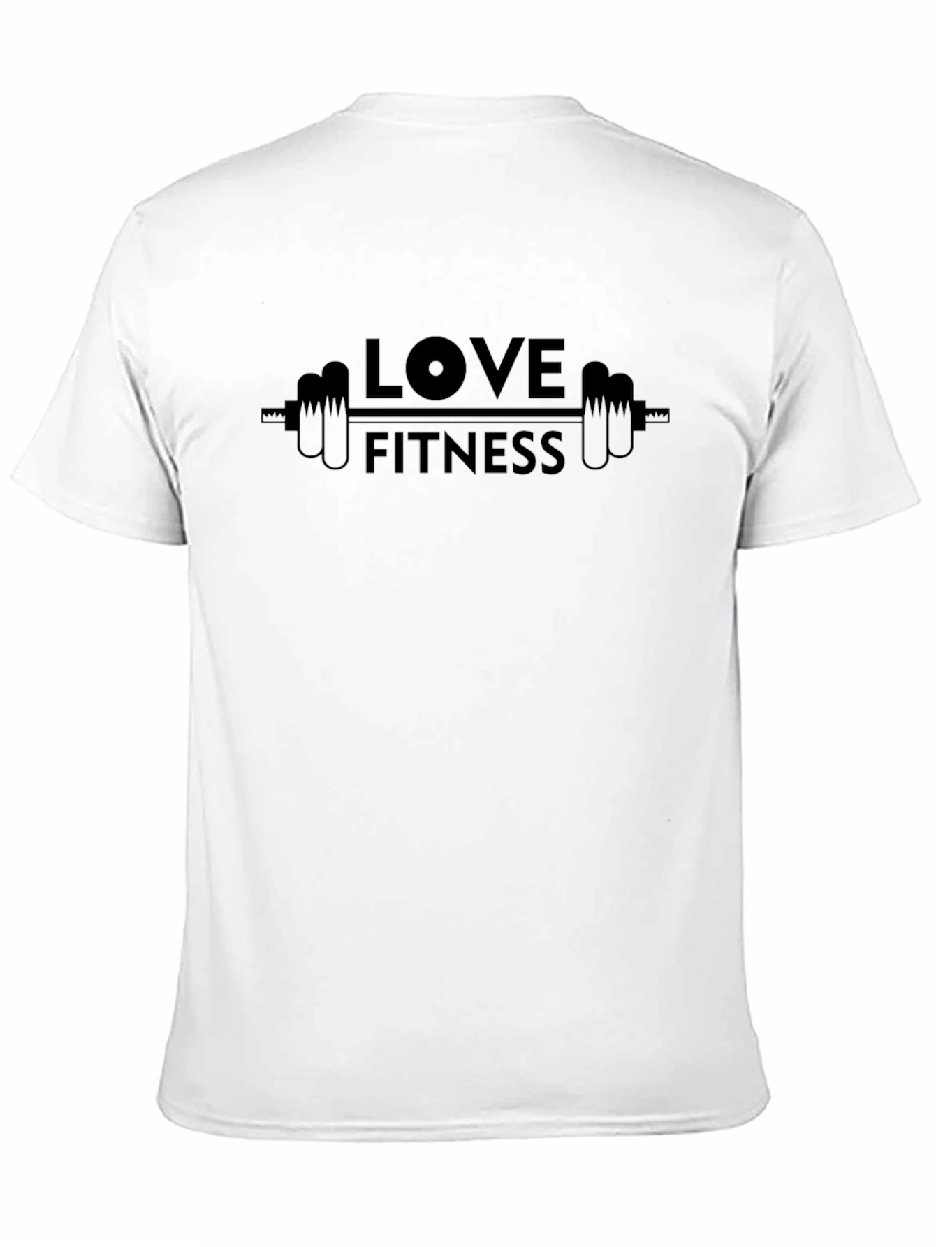 Black Love Fitness Barbell T-Shirt - Gym Workout Tee view 11