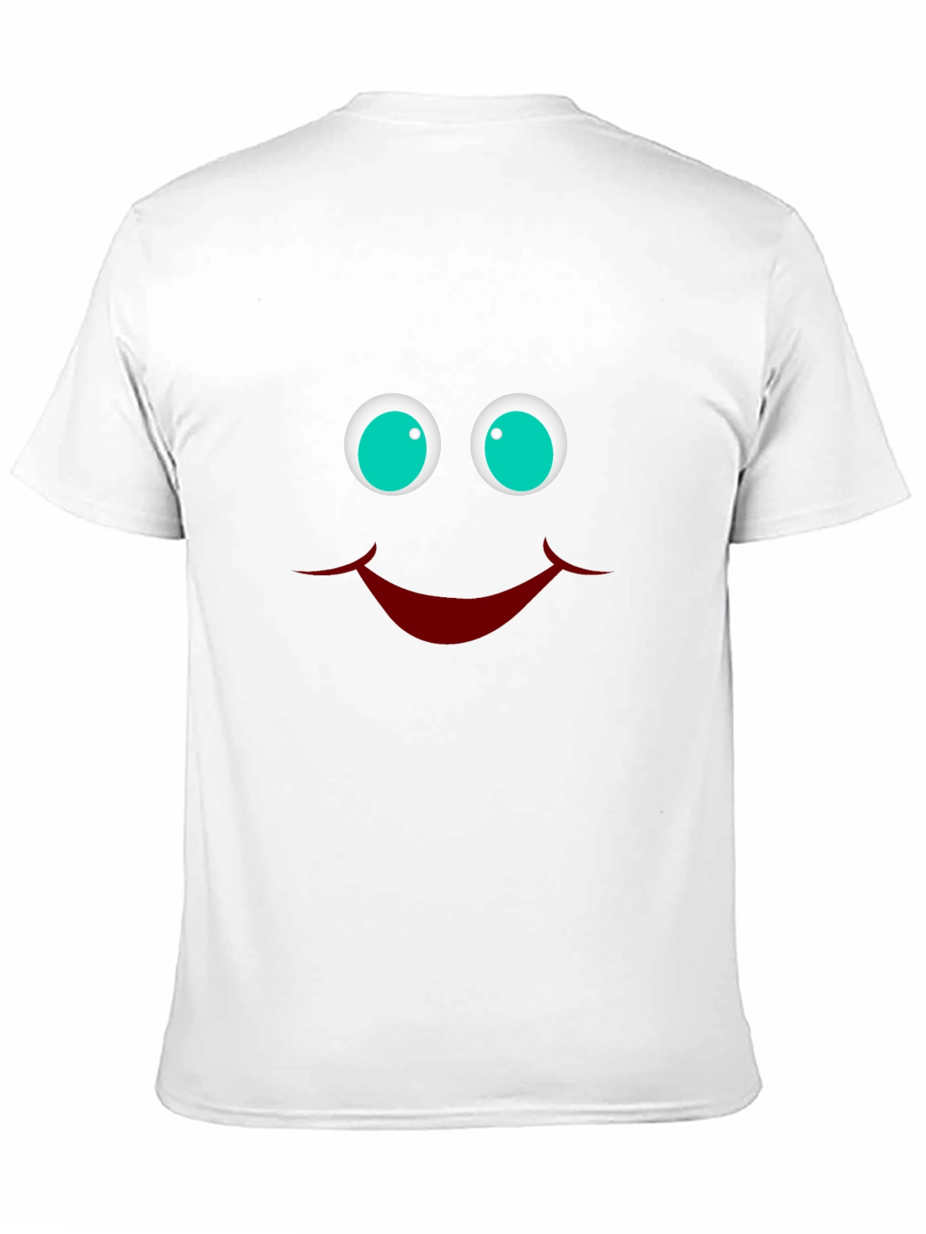 Black Smiley Face Graphic T-Shirt - Funny Casual Tee view 11