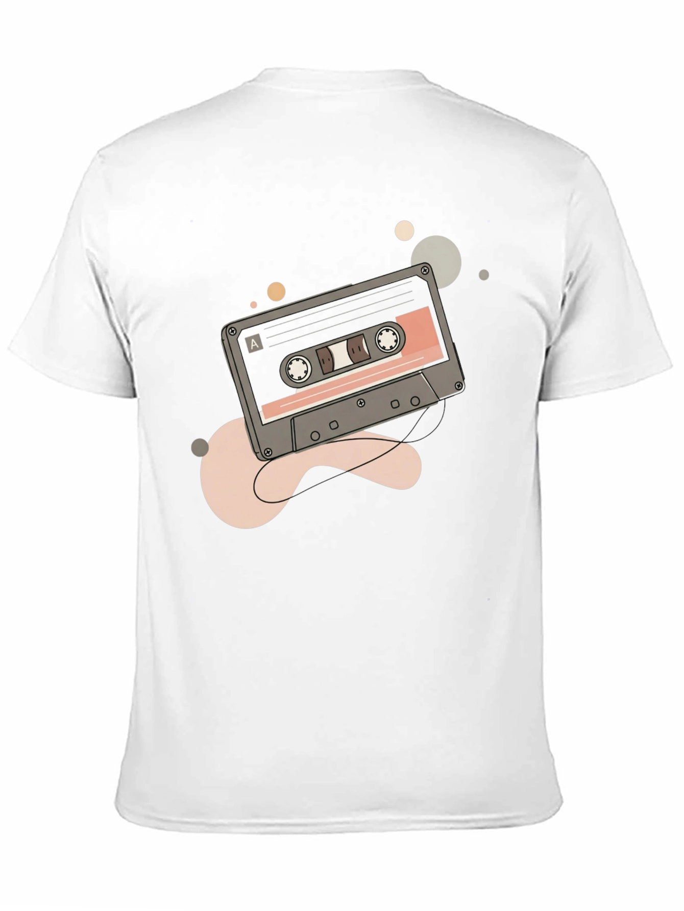 Black Retro Cassette Tape Graphic Tee - Classic Style view 11