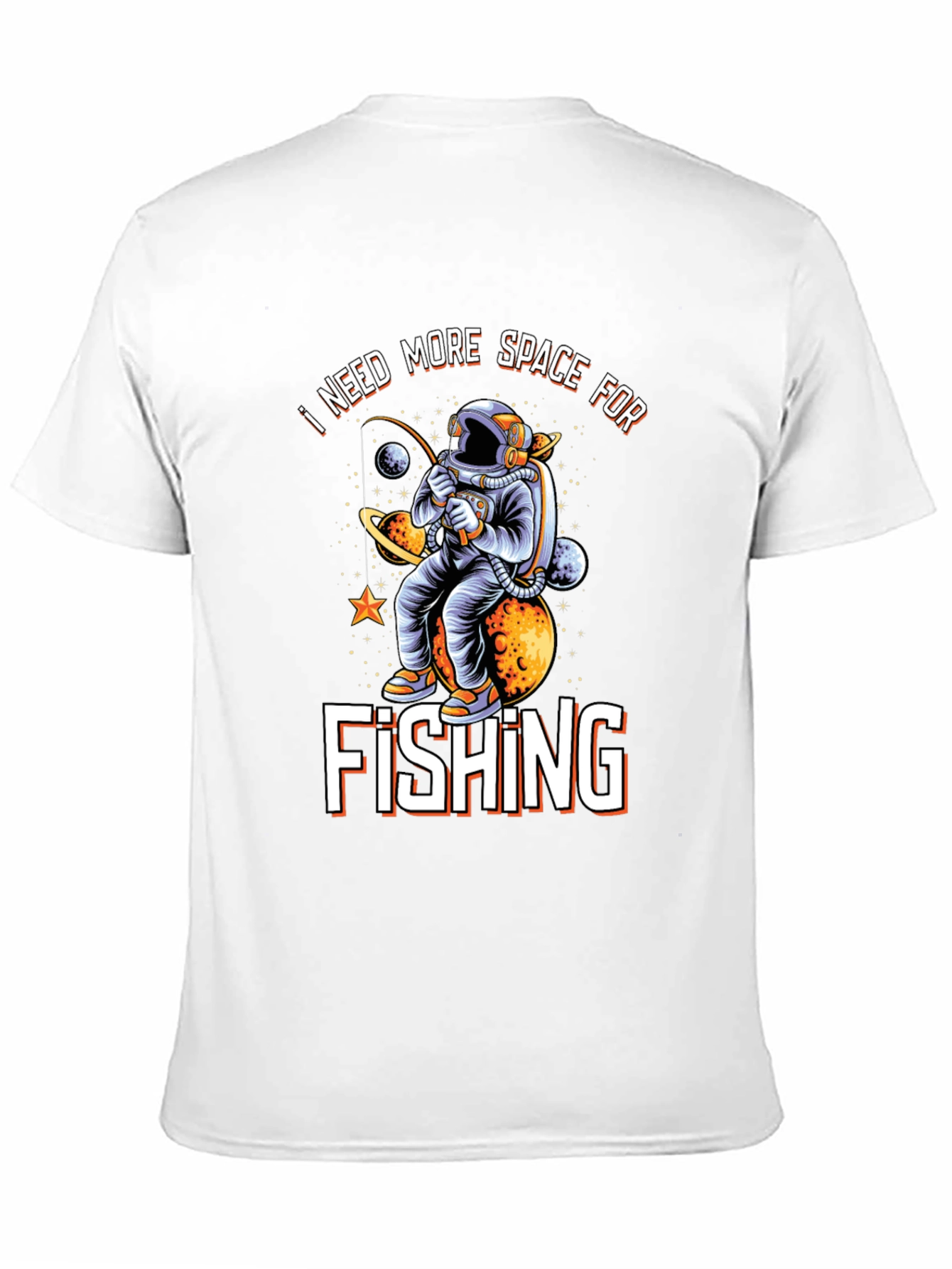 Black Space Fishing T-Shirt view 11