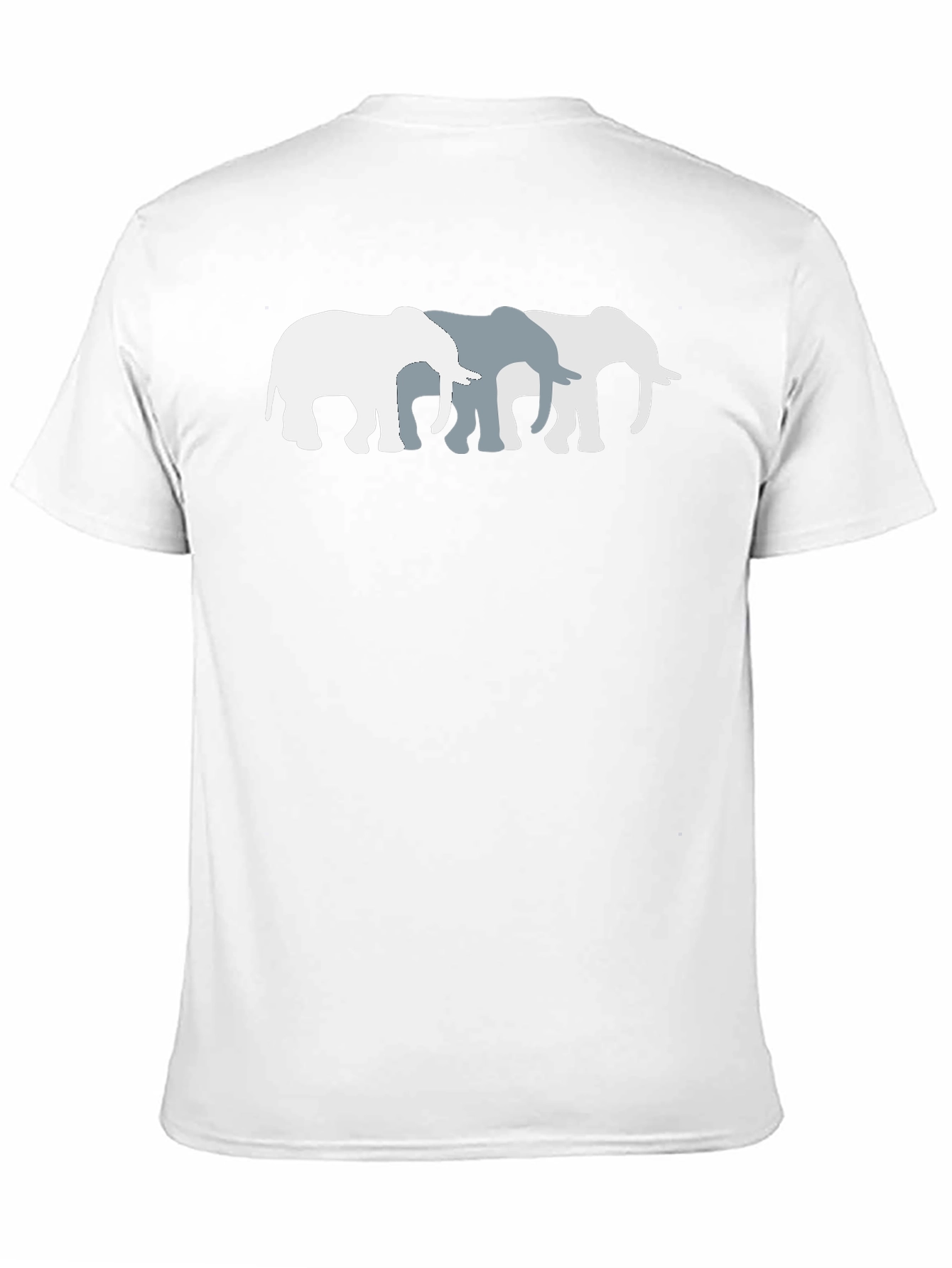 Black Elephant Trio Graphic Tee - Unisex Cotton T-Shirt view 11