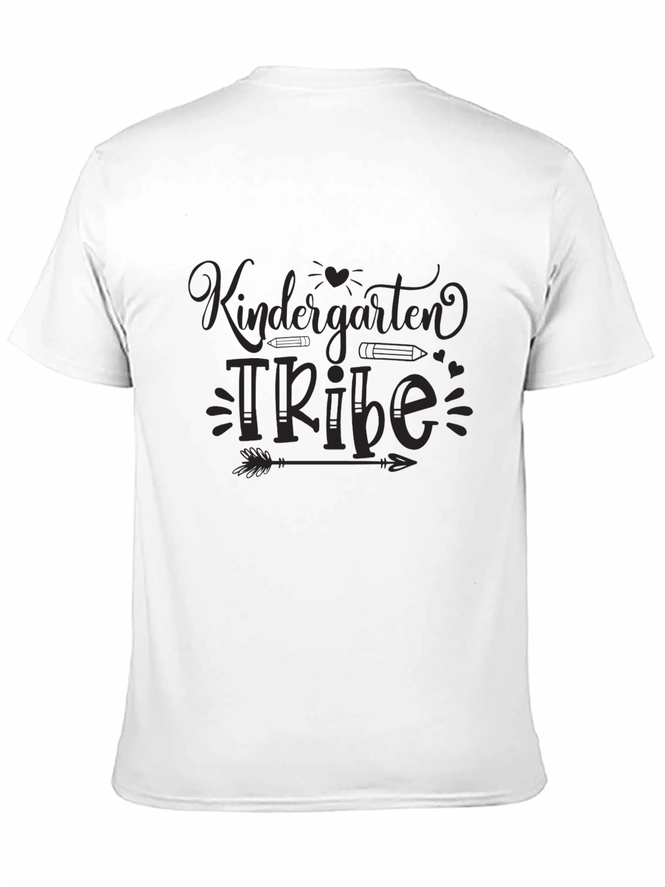Black Kindergarten Tribe Black T-Shirt view 11