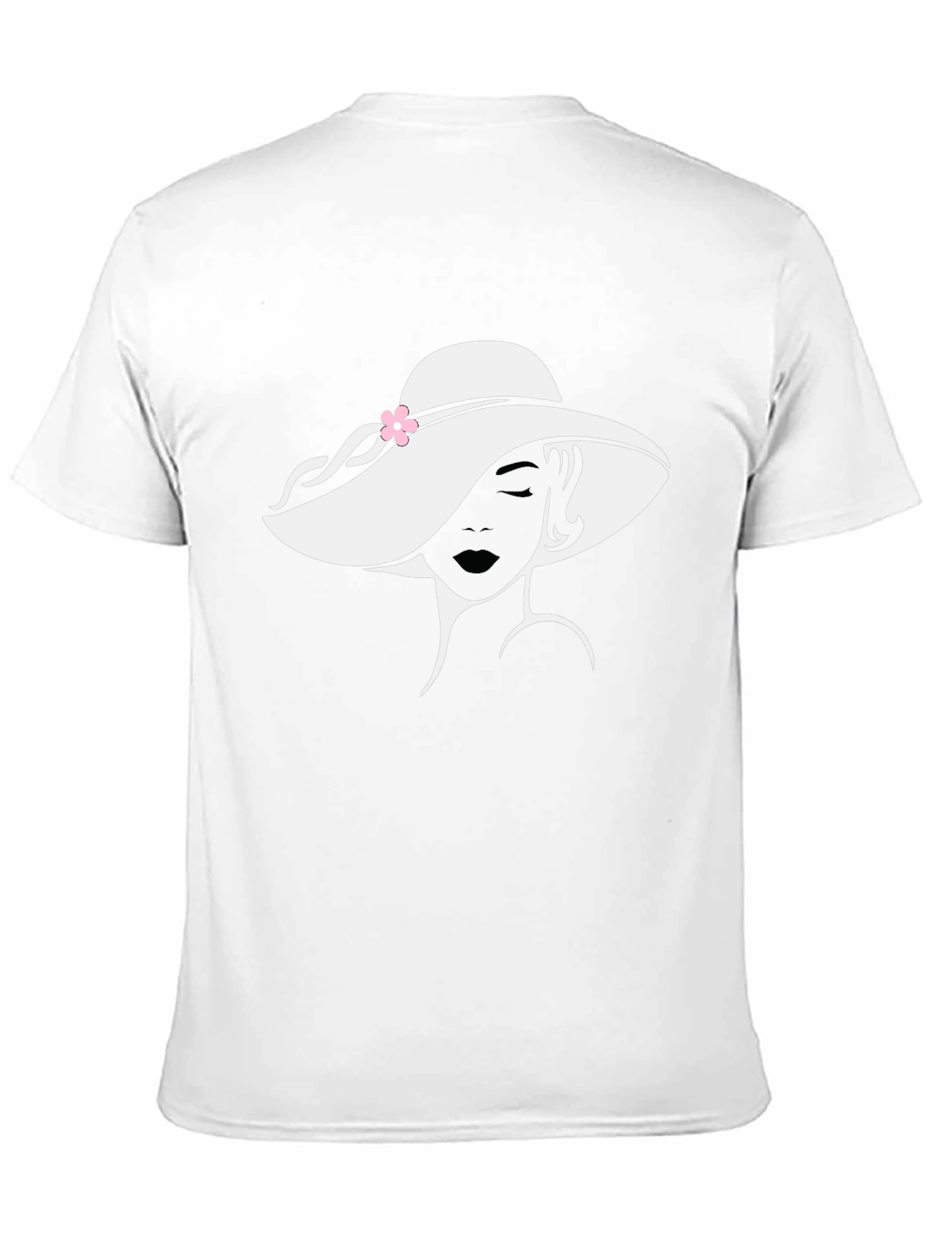 Black Elegant Woman Hat Graphic T-Shirt - Classic Black Tee view 11