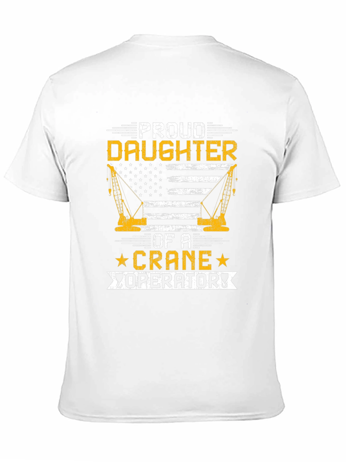 Black Proud Daughter Crane Operator T-Shirt view 11