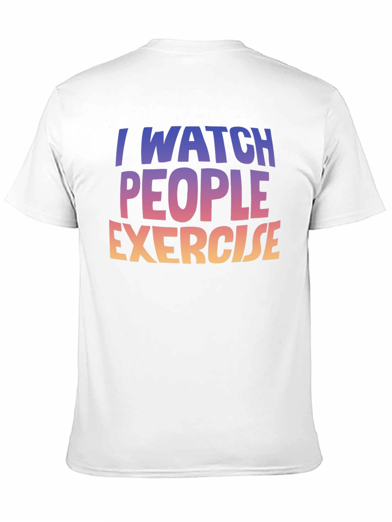 Black I Watch People Exercise Graphic Tee view 11