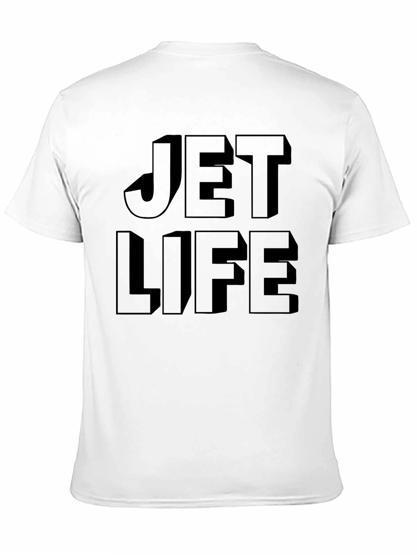 Black Jet Life Graphic Tee - Stylish Black T-Shirt view 11